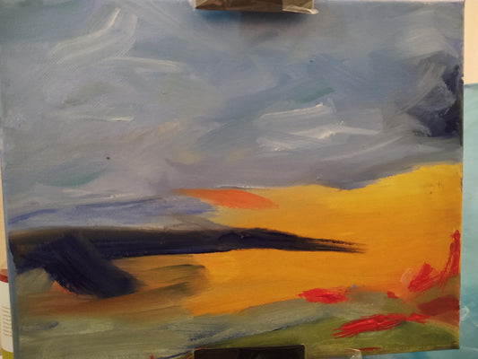 Point Reyes Sky Trail Loop - 8x10 - Oil on Canvas - Gallery Exhibit