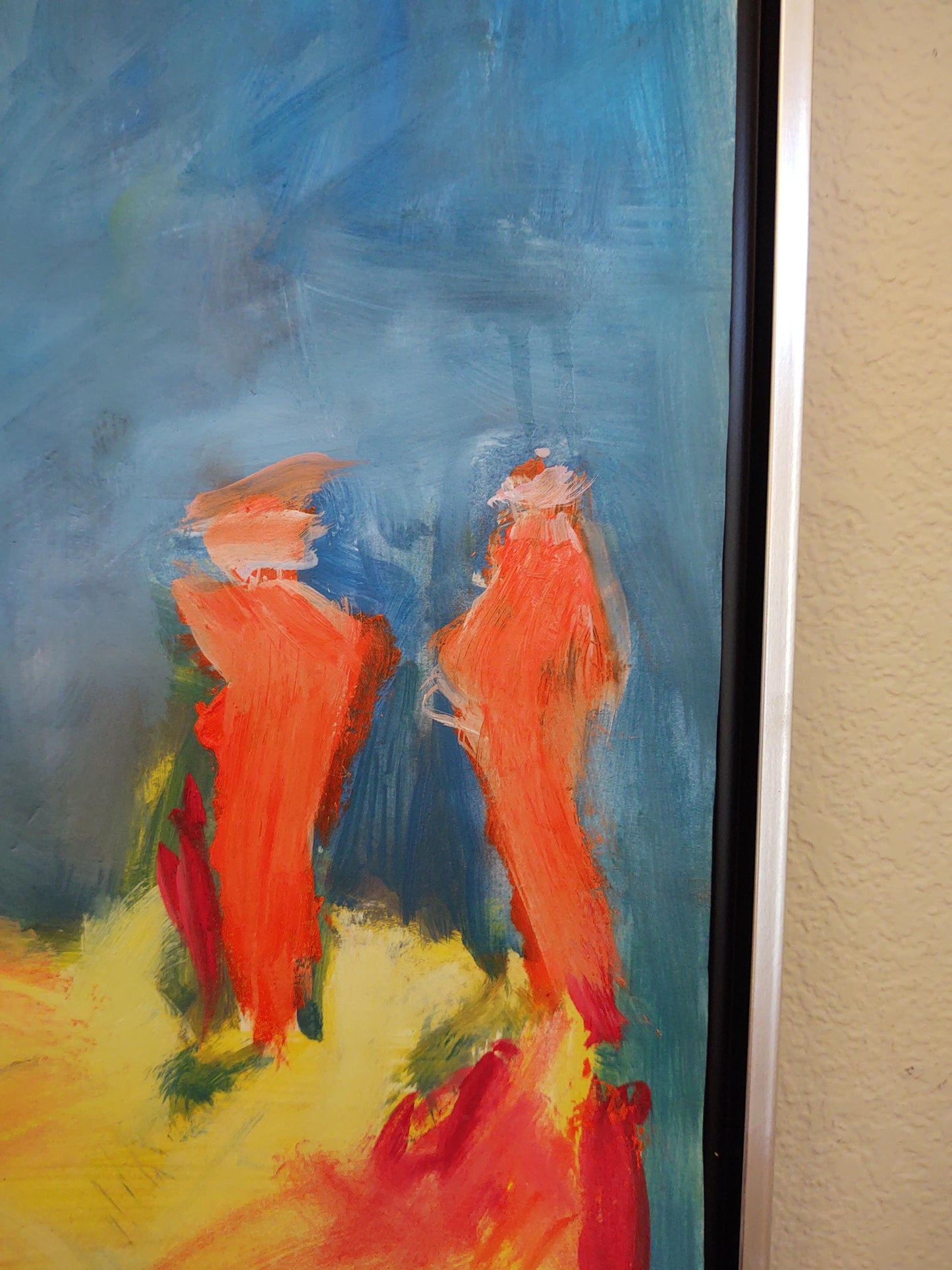 VH Beach Day- I 18 x 30 Oil on Paper Mounted Canvas