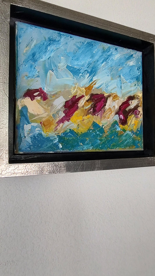 G Magenta Shore-Jenner Seascape 8 x 10 Oil on Canvas