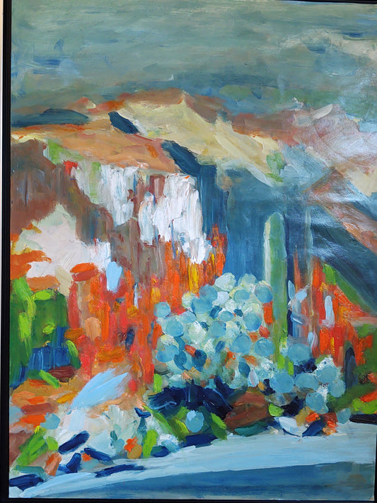 Josia's Embrace Oil on Paper 18 x 24 PRIVATE COLLECTION