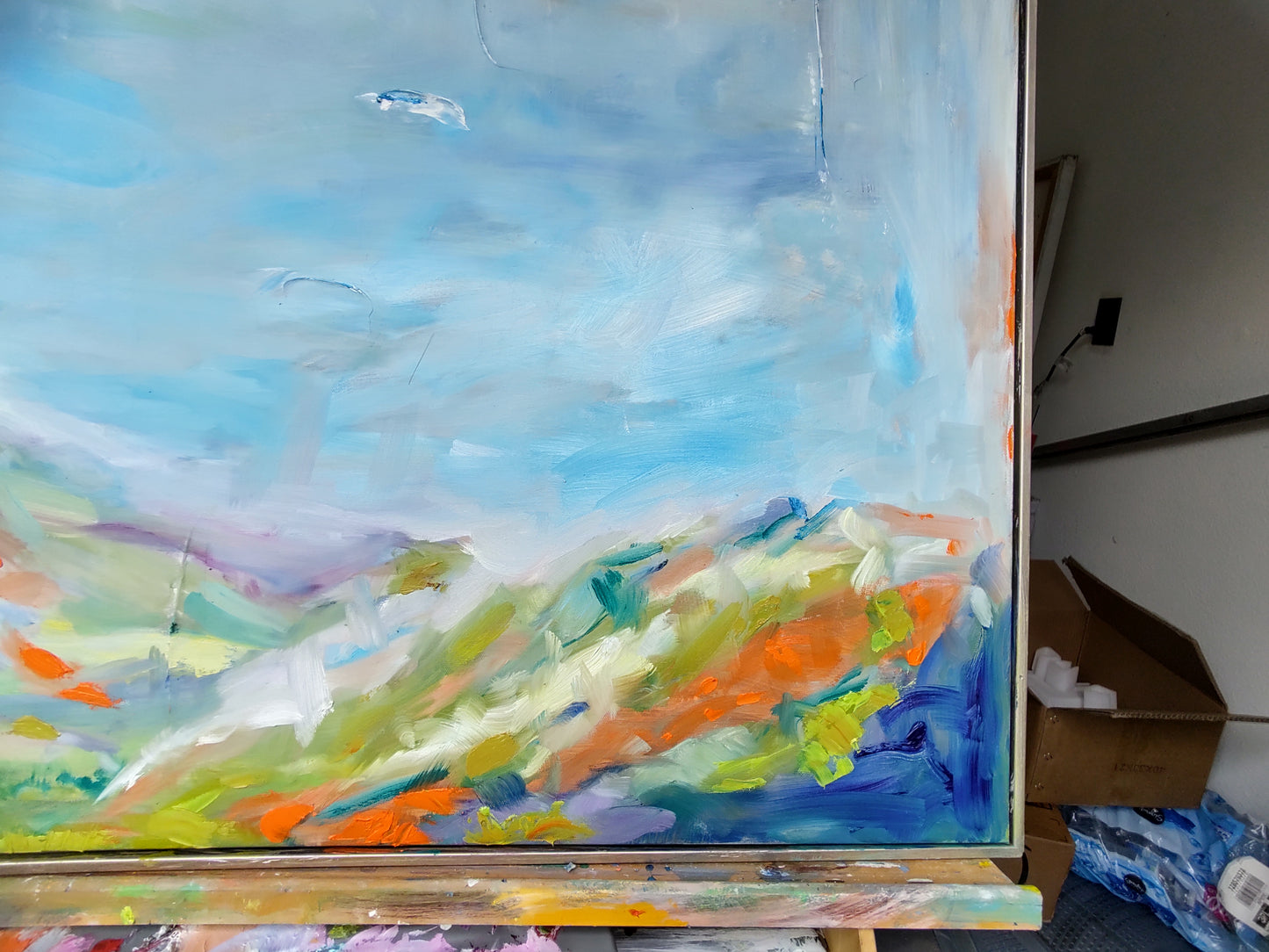 B Breaking Dawn: Valley of the Moon 40 x 40 Oil on Vinyl Canvas