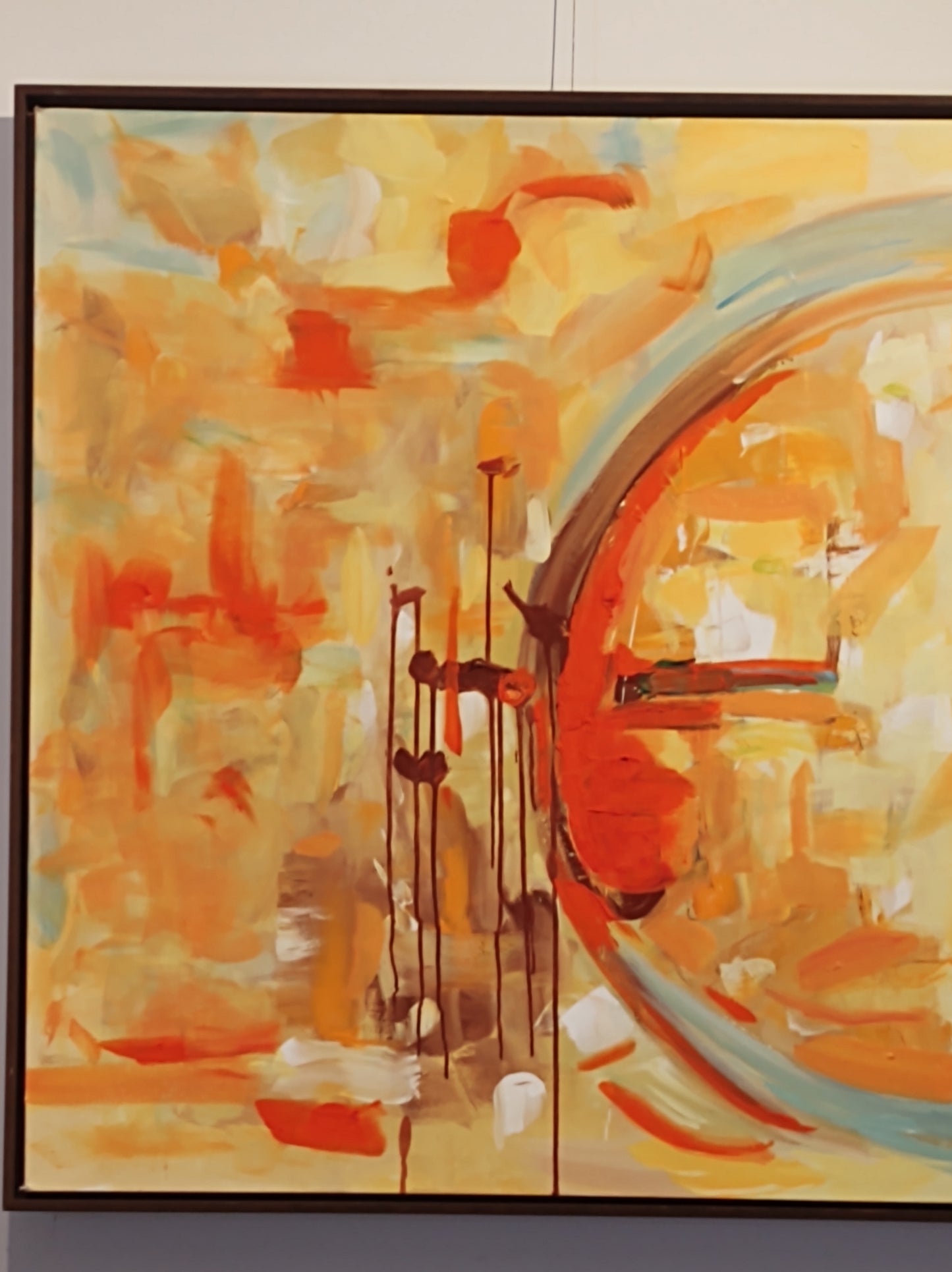 B Chardonnay Refraction - 36x36 - Mixed Media - Gallery Exhibit