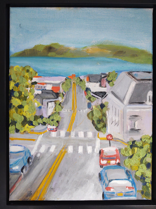G Divisadero St. & Broadway 9 x 12 Oil on Canvas GAllery Exhibit