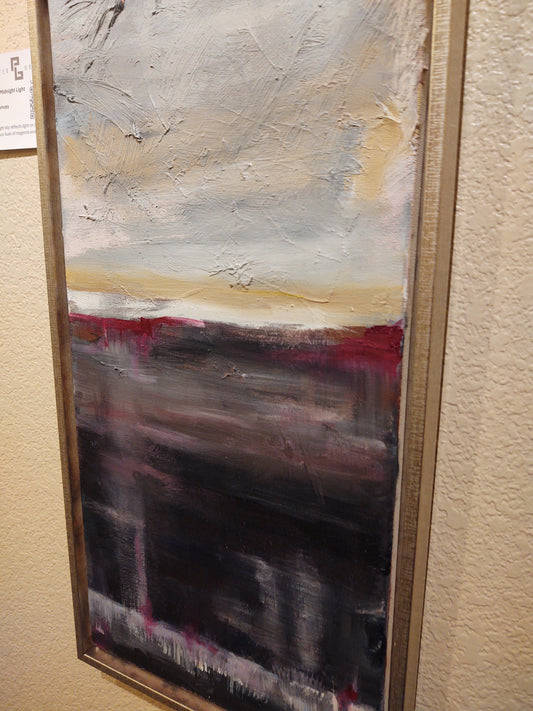 V Magenta Moonlight 10 x 20 Oil on Canvas