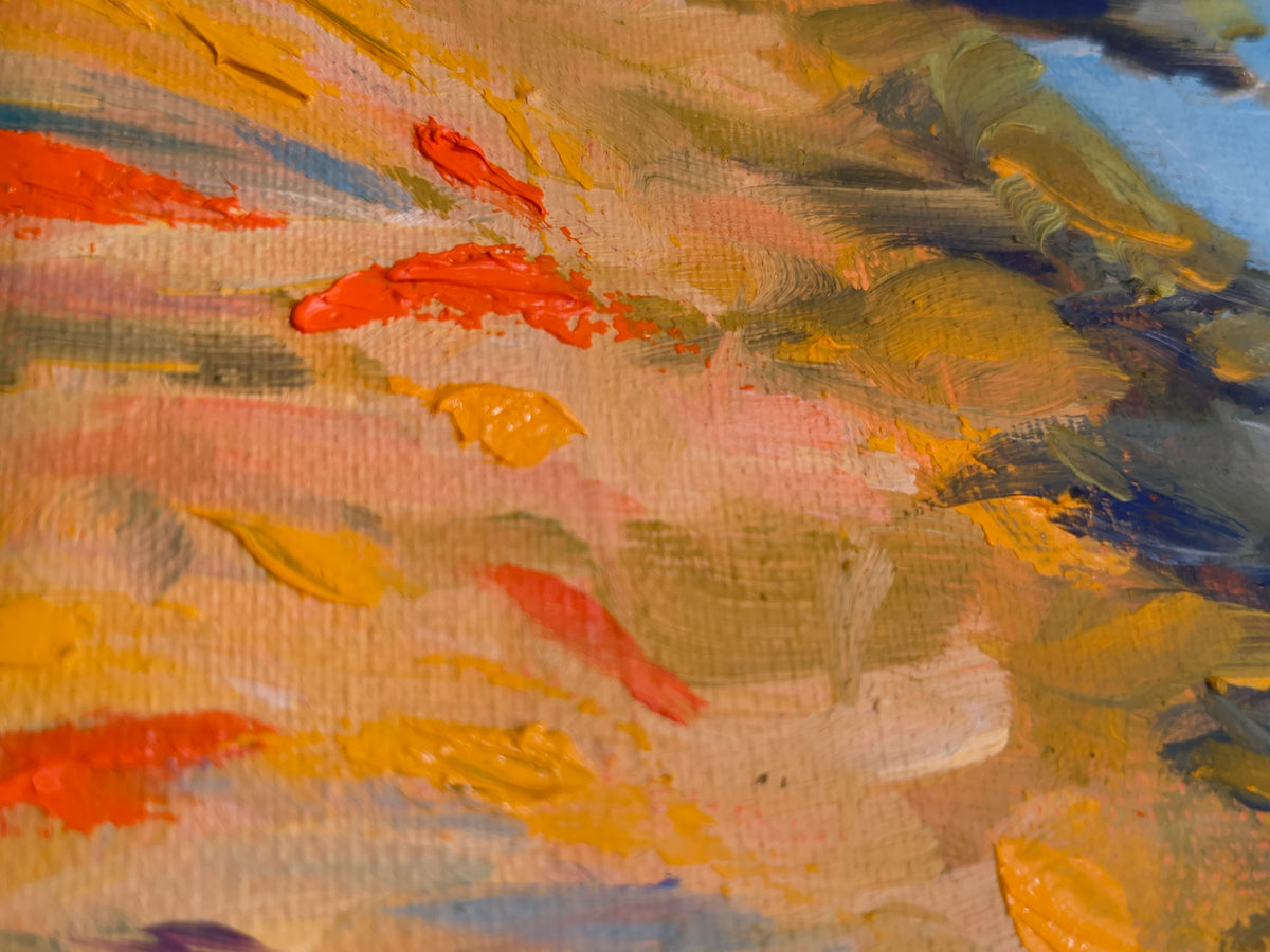 Summer Windswept Reeds 6 x 8 Oil on Canvas $600.00