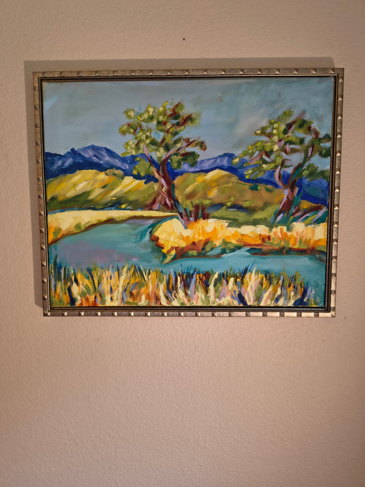 BD Midday Reverie-Ochre Heat On Pond 16 x 20 Oil on Canvas $2,000.00