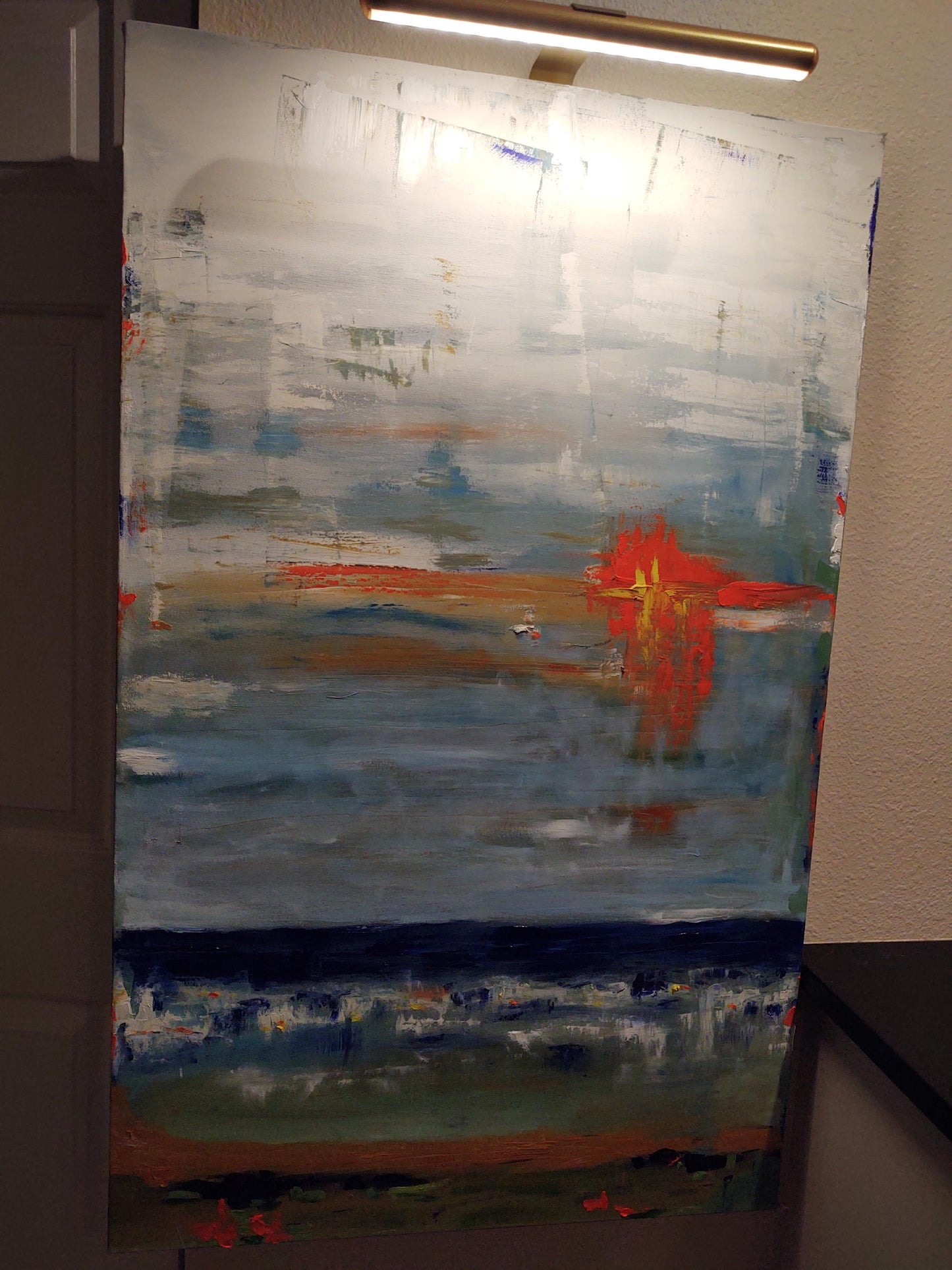 V California Sunset-Last Flash- 30 x 48 Oil on Canvas GALLERY EXHIBIT