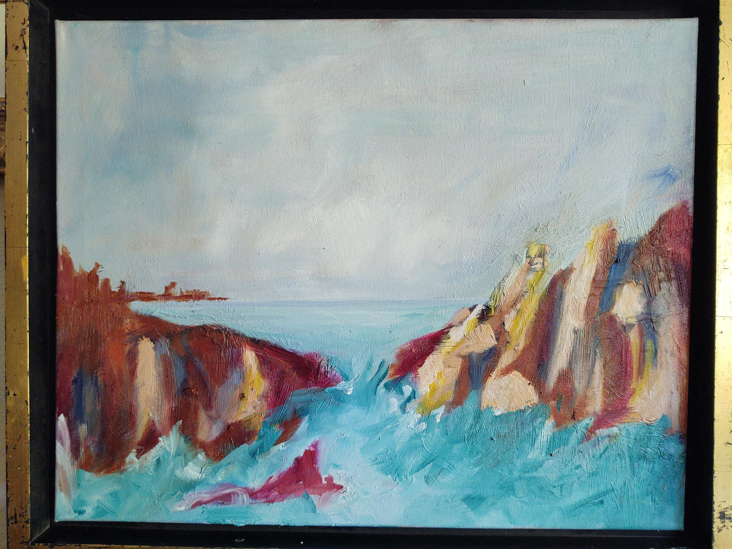 V North Coast Misty Morning 16 x 20 Oil on Canvas