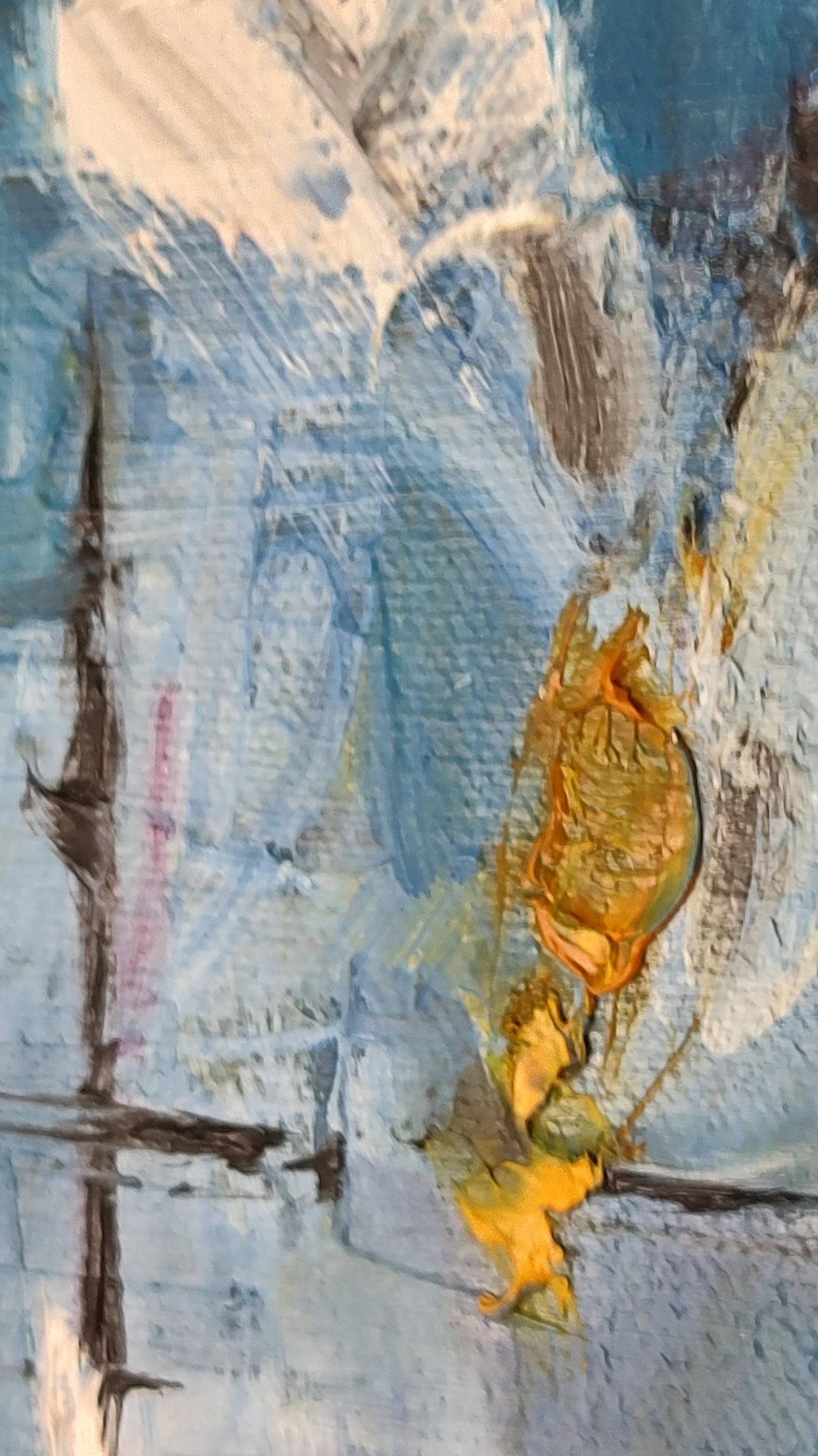 G Sausalito Raft Up 12 x 12 x 1.5 Acrylic on Canvas