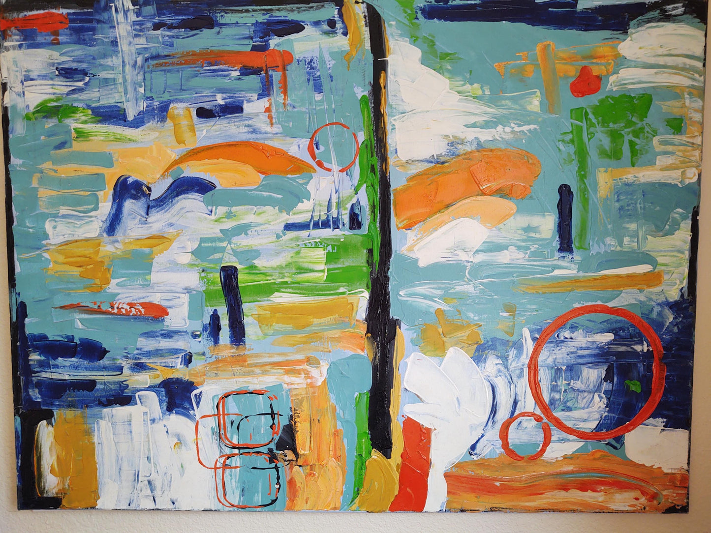 V Circus Daze 24 x 36 Acrylic on canvas
