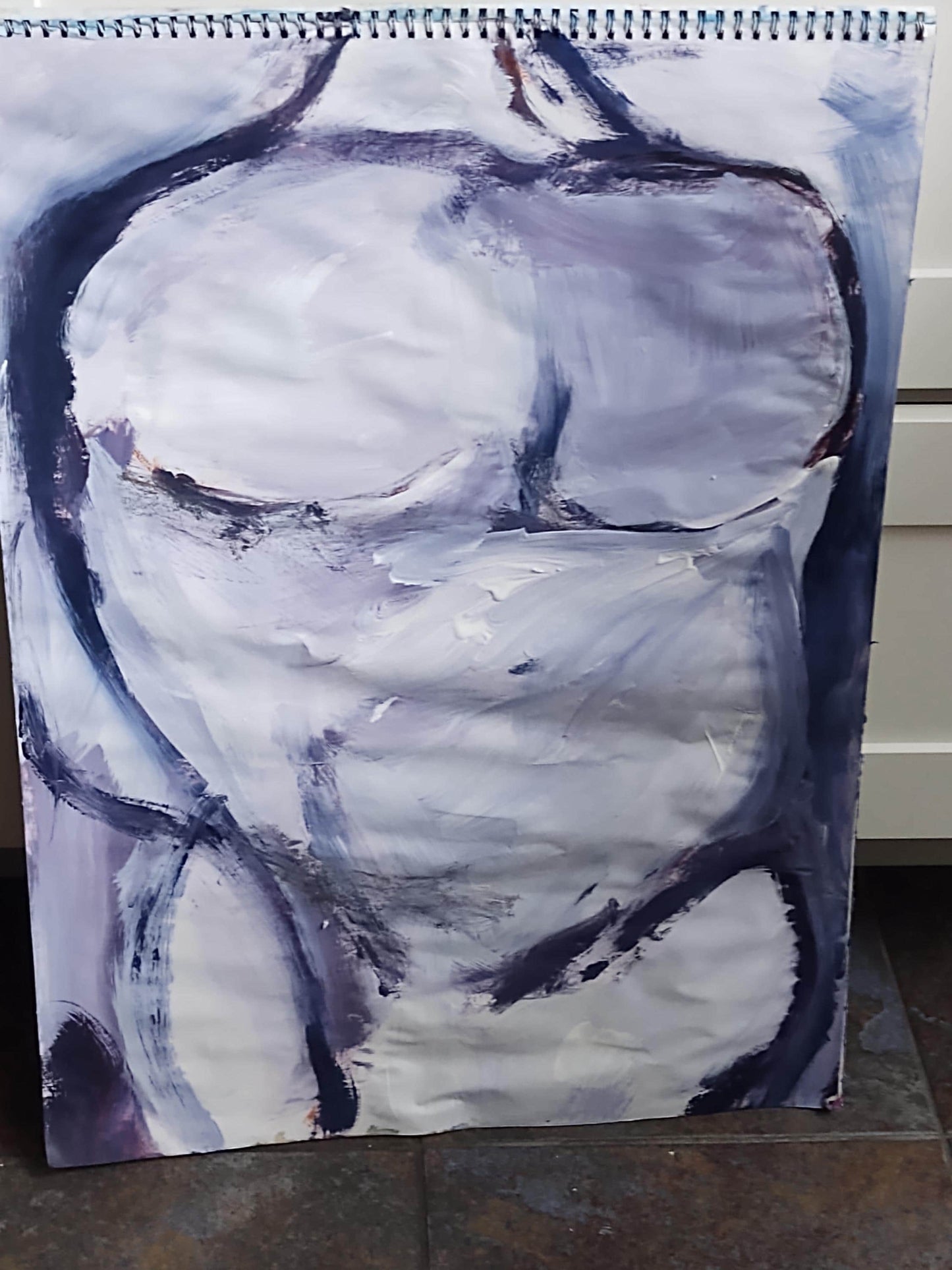 TORSO 18 x 24 Oil On Paper