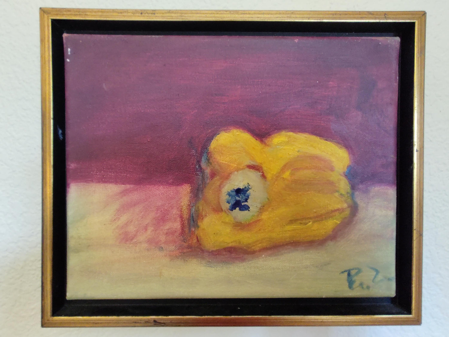 G Yellow Peppers-Still Life (Set 2 of 3) 8 x 10 Oil on Canvas