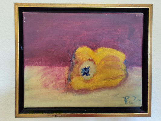 G Yellow Peppers-Still Life (Set 2 of 3) 8 x 10 Oil on Canvas