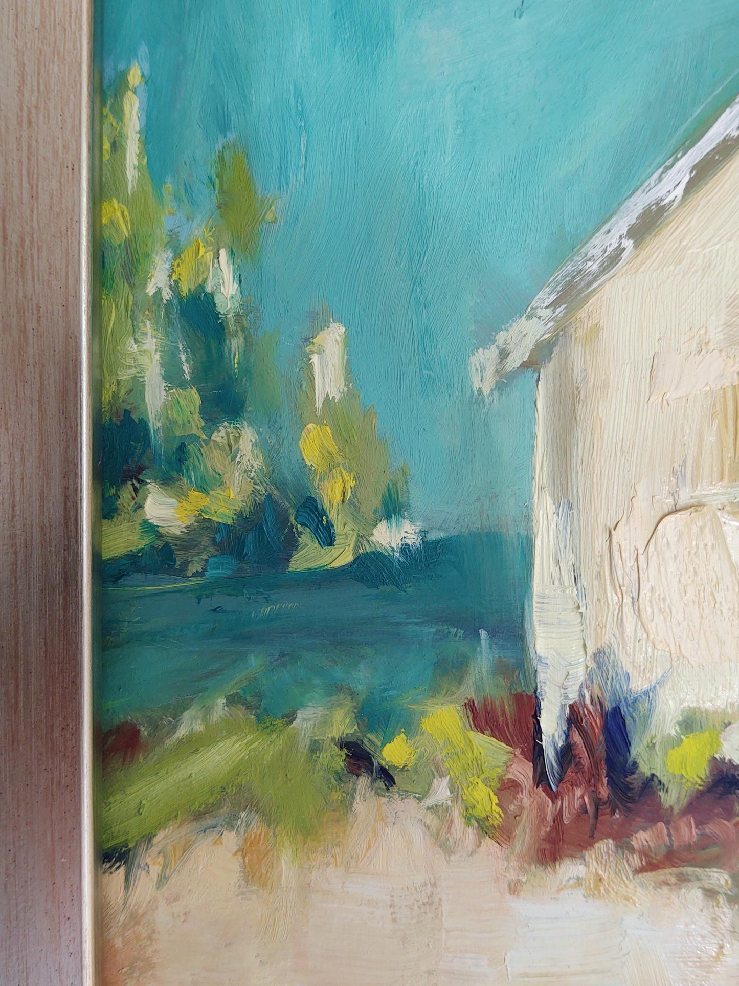 V SOLD Memories of Cape Cod Plein Air 12 x 12 Oil on Board