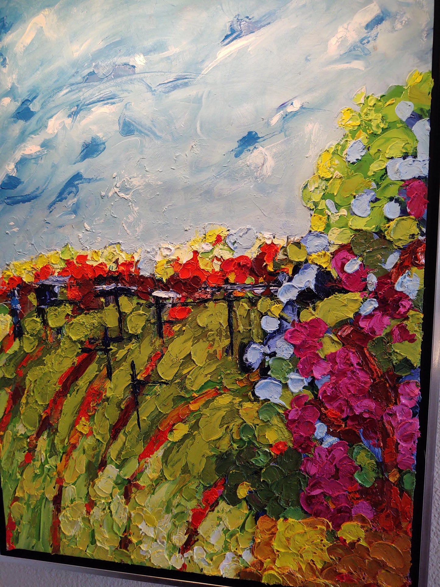 V Watmaugh Rd. - The Last Bunch 18x30 Oil on Paper Canvas Mounted