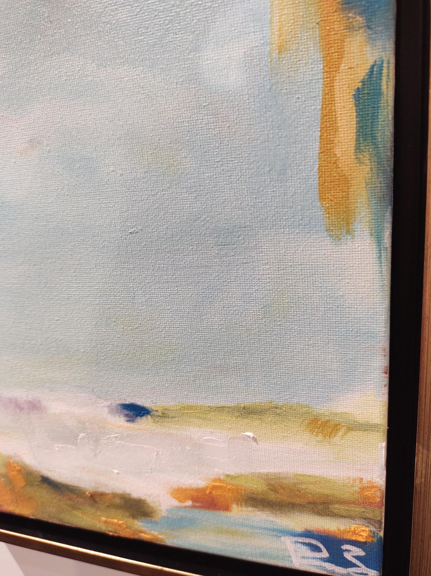 B Winter Sky Refraction - 9x12 - Oil on Canvas - Gallery Exhibit