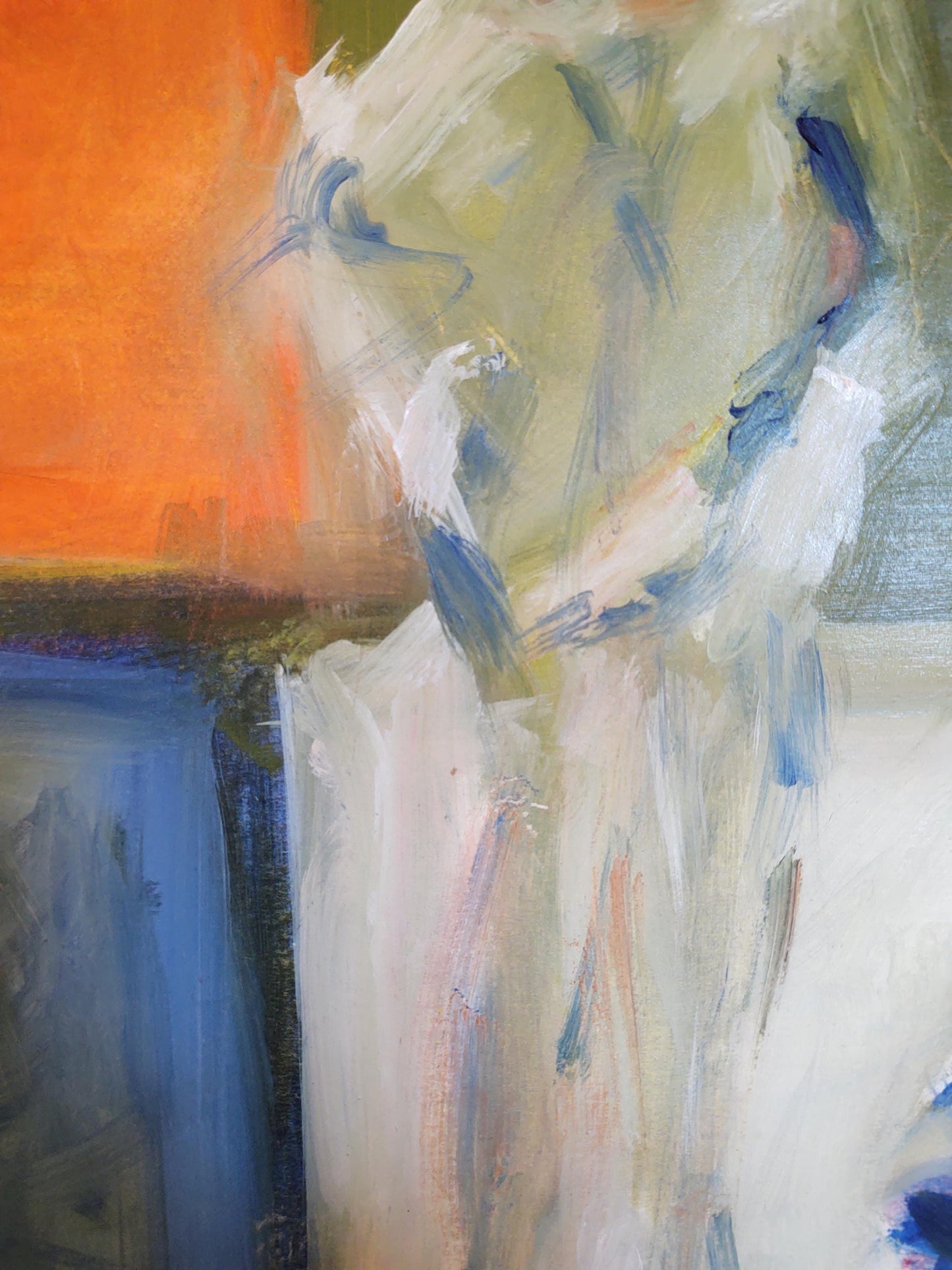 V Strike A Pose 18 x 24  Oil on Paper- Mounted on Canvas