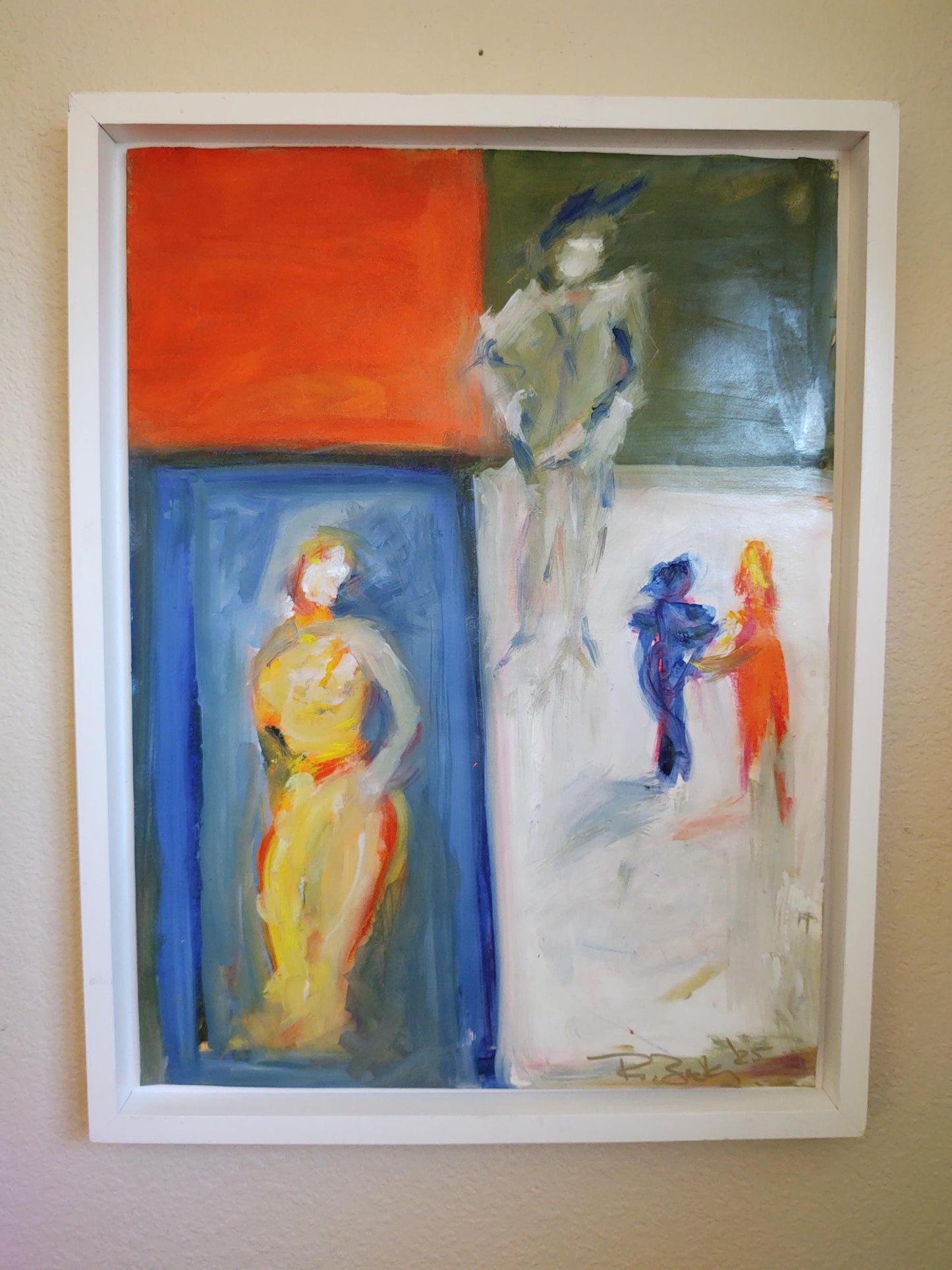 V Strike A Pose 18 x 24  Oil on Paper- Mounted on Canvas