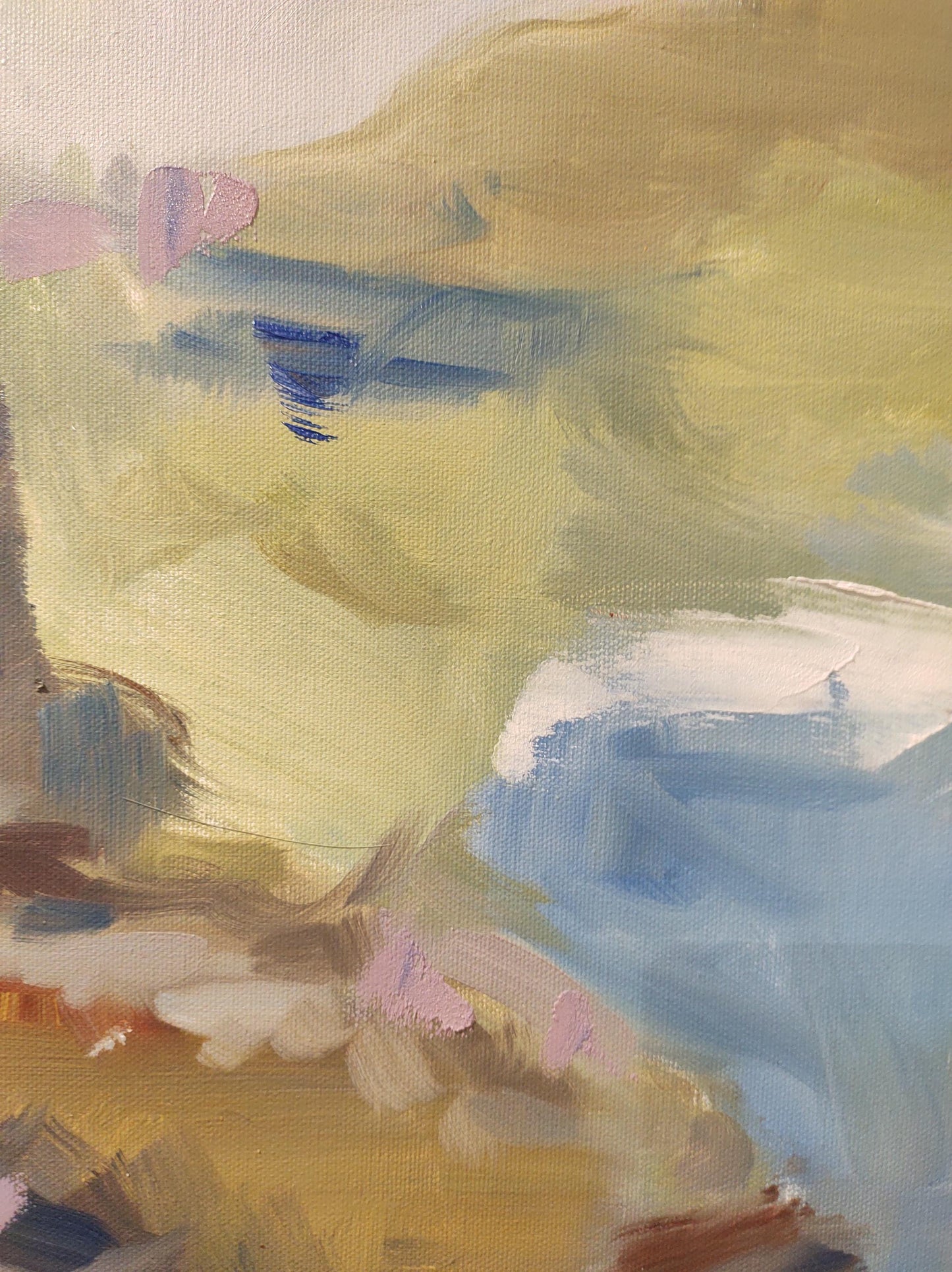 B Sonoma Creek Misty Morning - 24x24 - Oil on Canvas - Gallery Exhibit