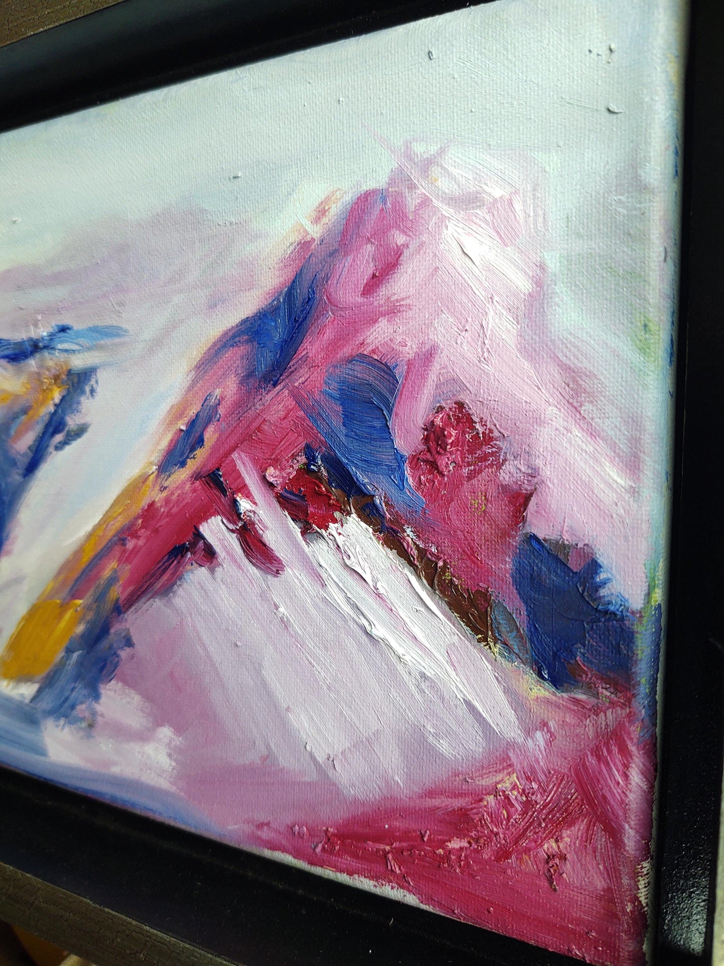 V Sierra Majenta Mountain 8 x 10 Oil on Canvas