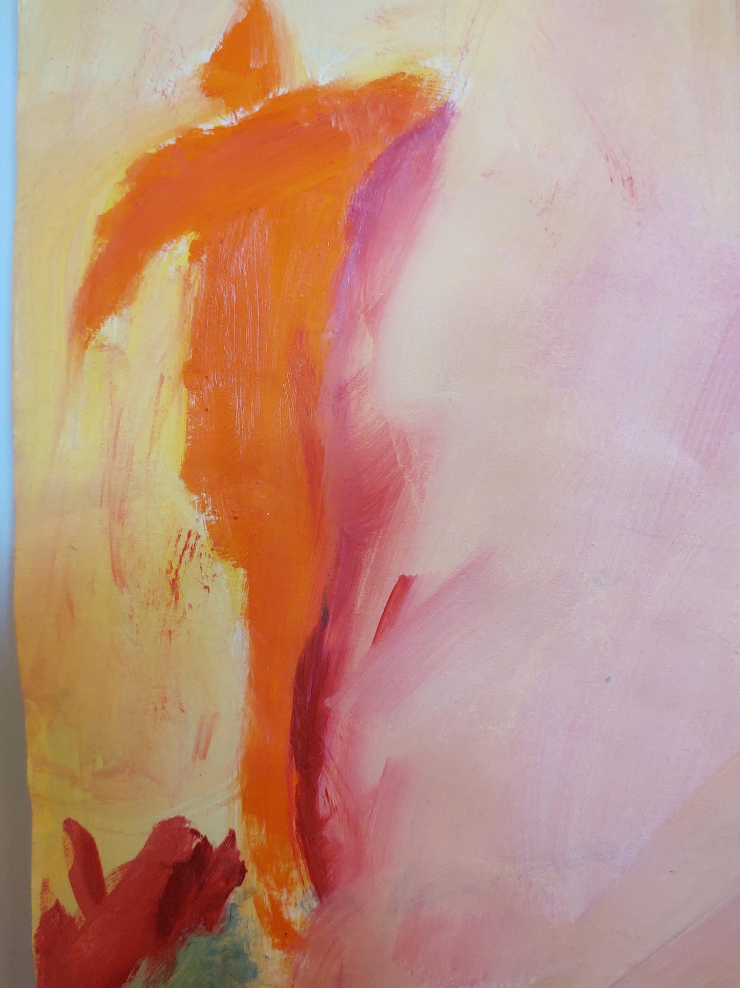 VH Beach Day- I 18 x 30 Oil on Paper Mounted Canvas