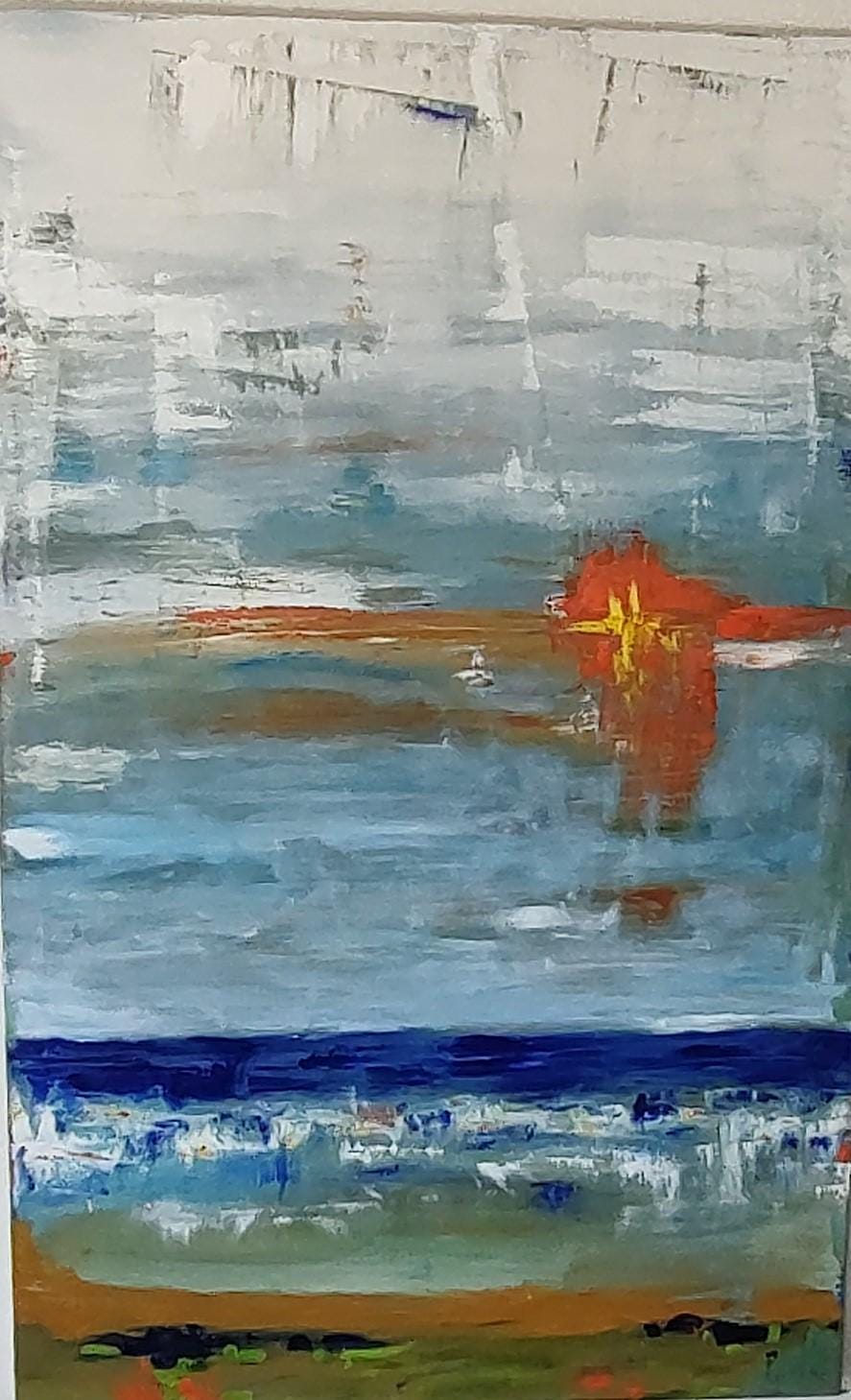 V California Sunset-Last Flash- 30 x 48 Oil on Canvas GALLERY EXHIBIT