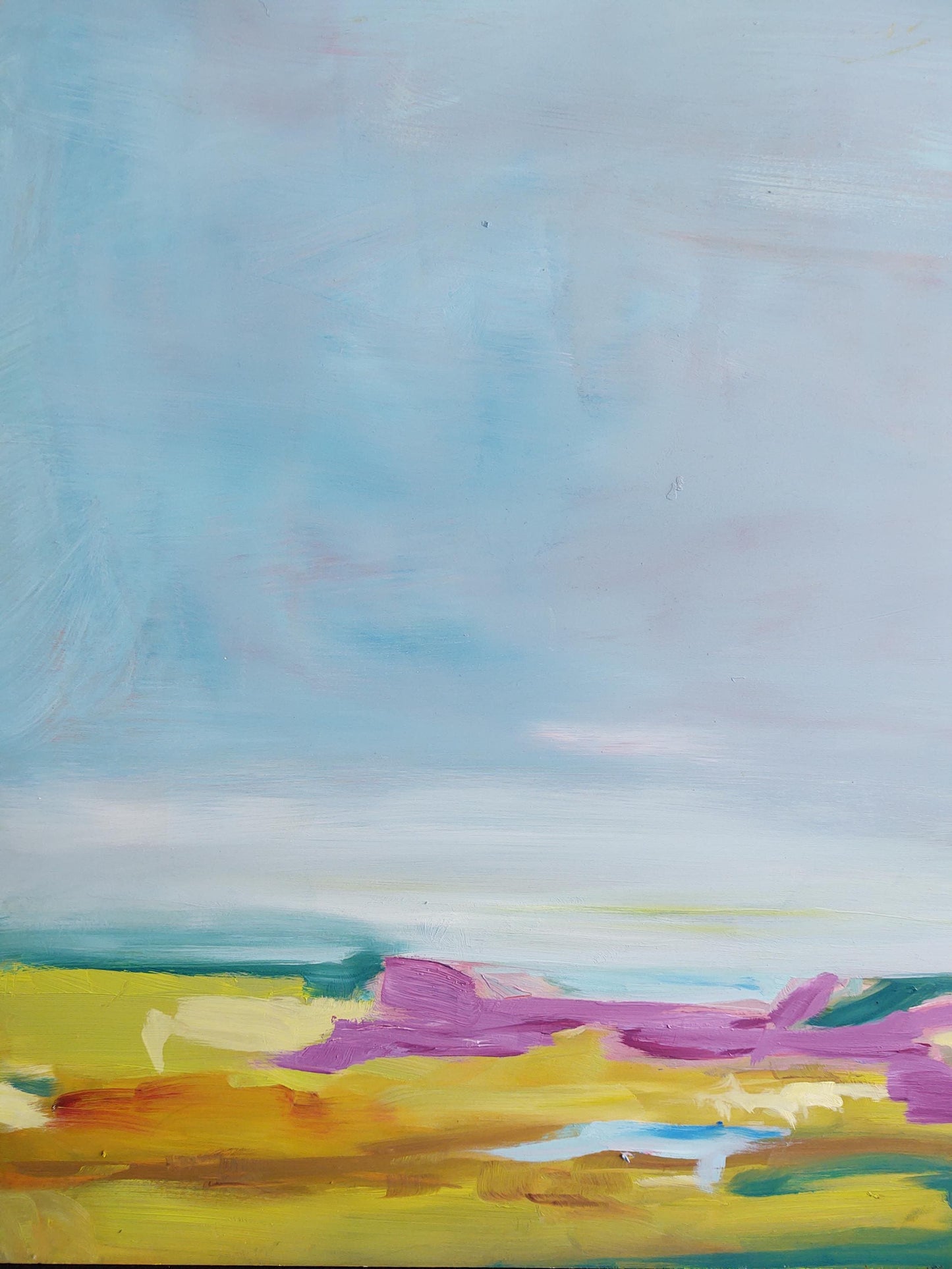 SOLD Carneros Crush 24 x 24 Oil on Birch Wood Board