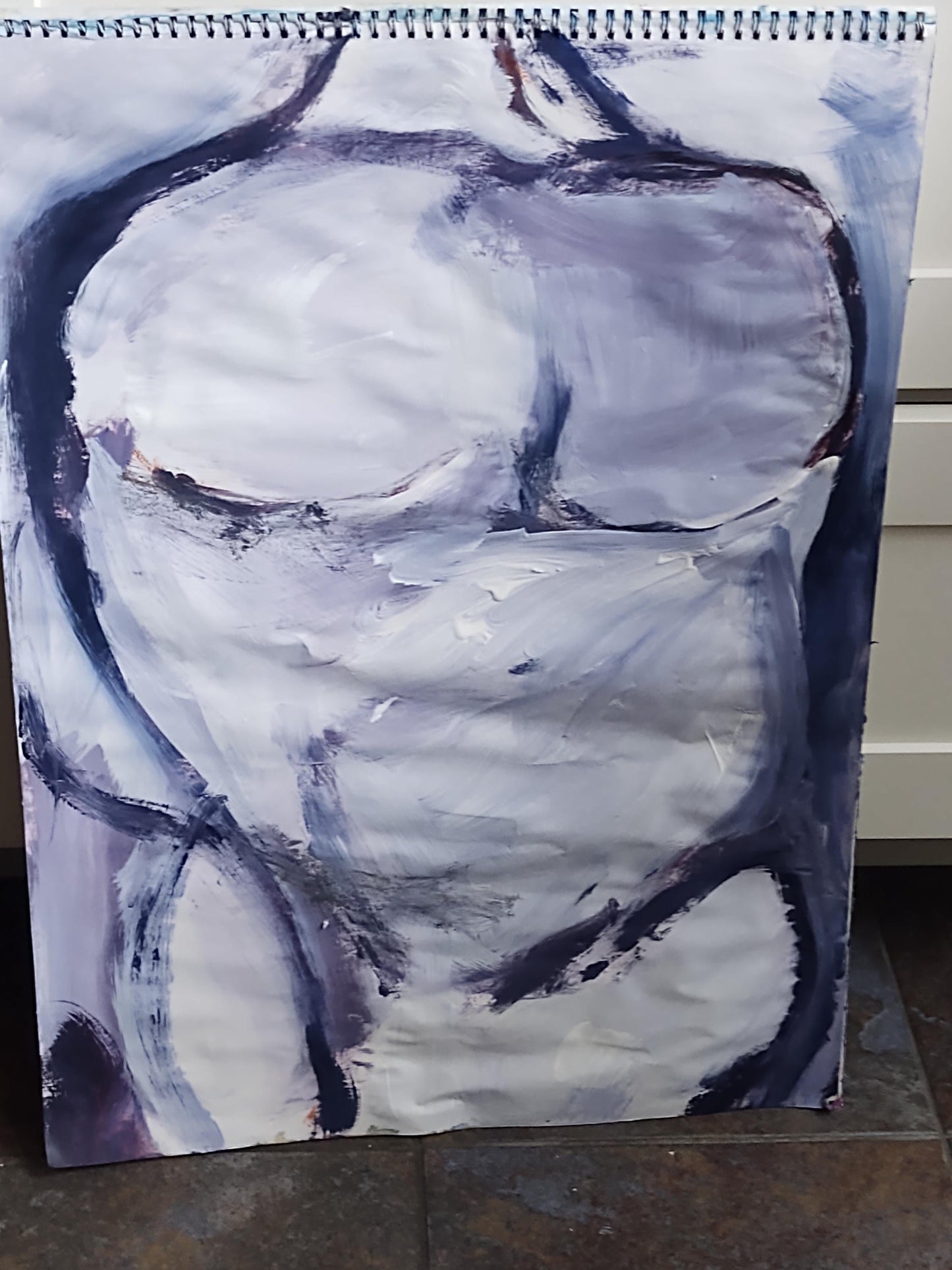 TORSO 18 x 24 Oil On Paper