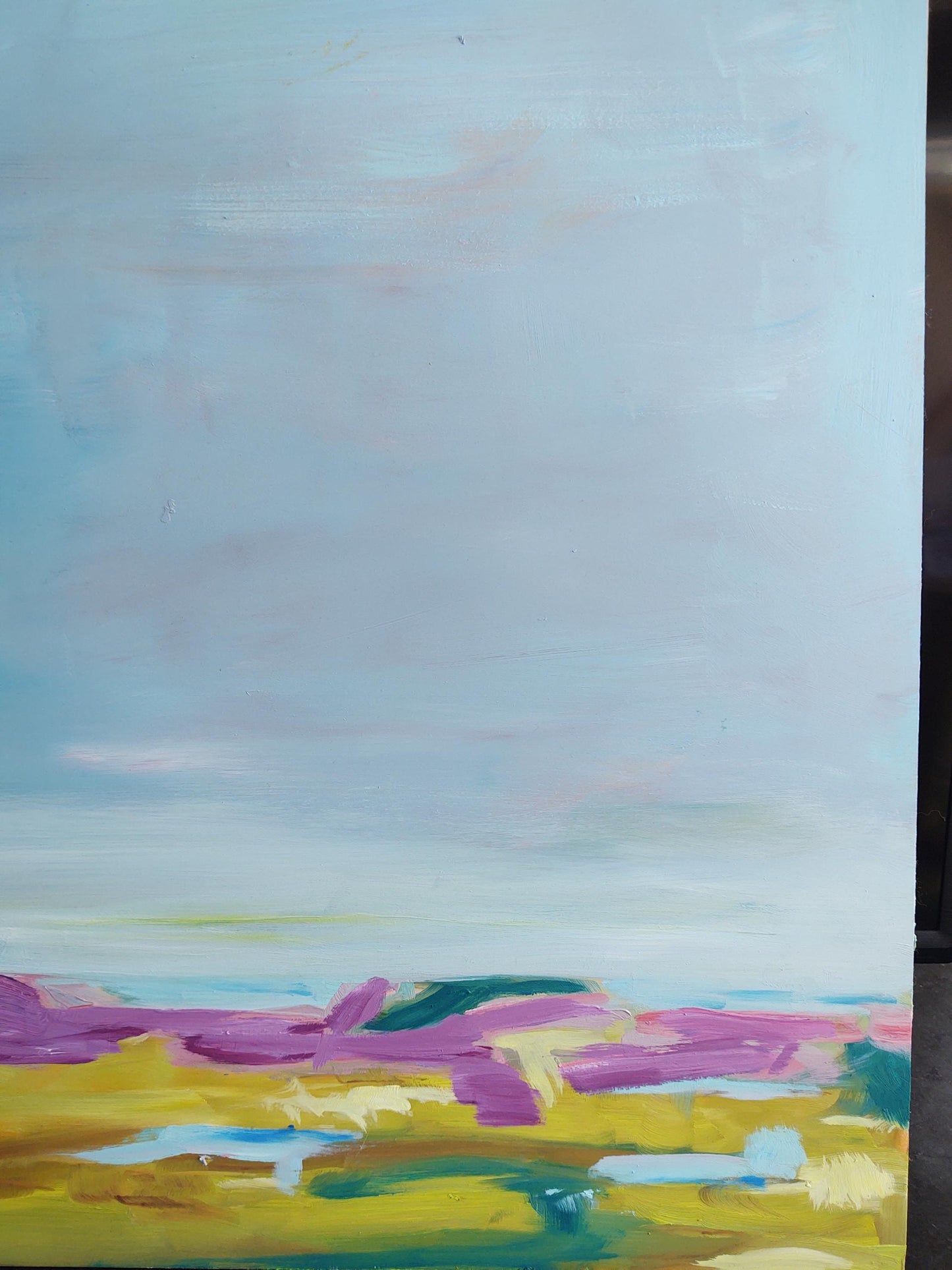SOLD Carneros Crush 24 x 24 Oil on Birch Wood Board