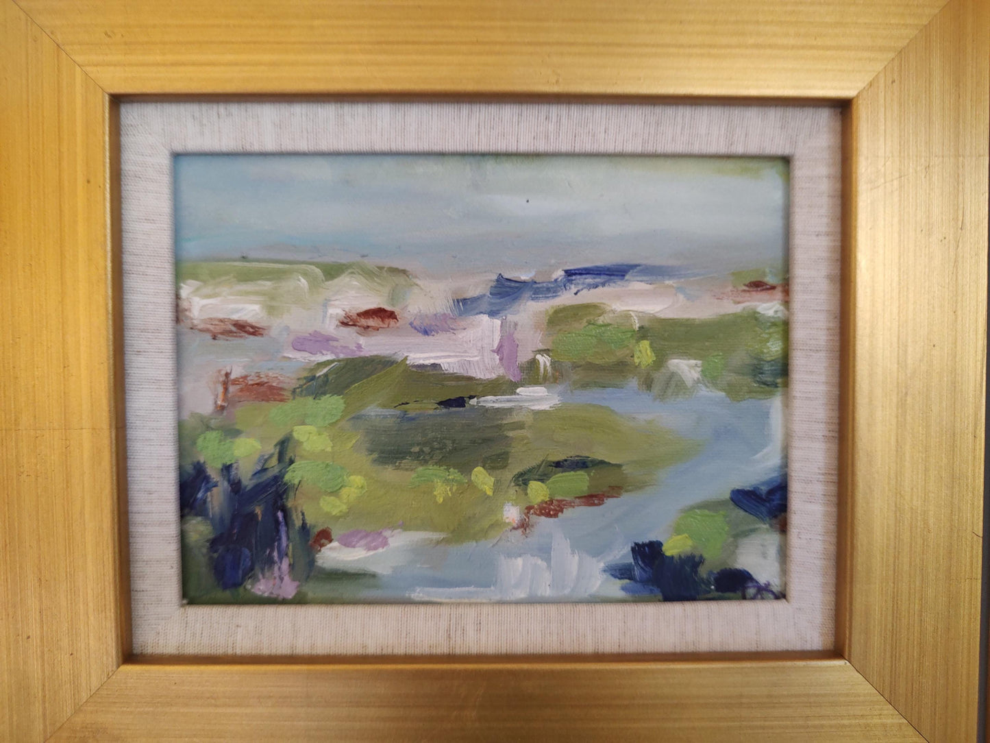 B Sonoma Creek Miniature Study - 6x8 - Oil on Canvas - Gallery Exhibit