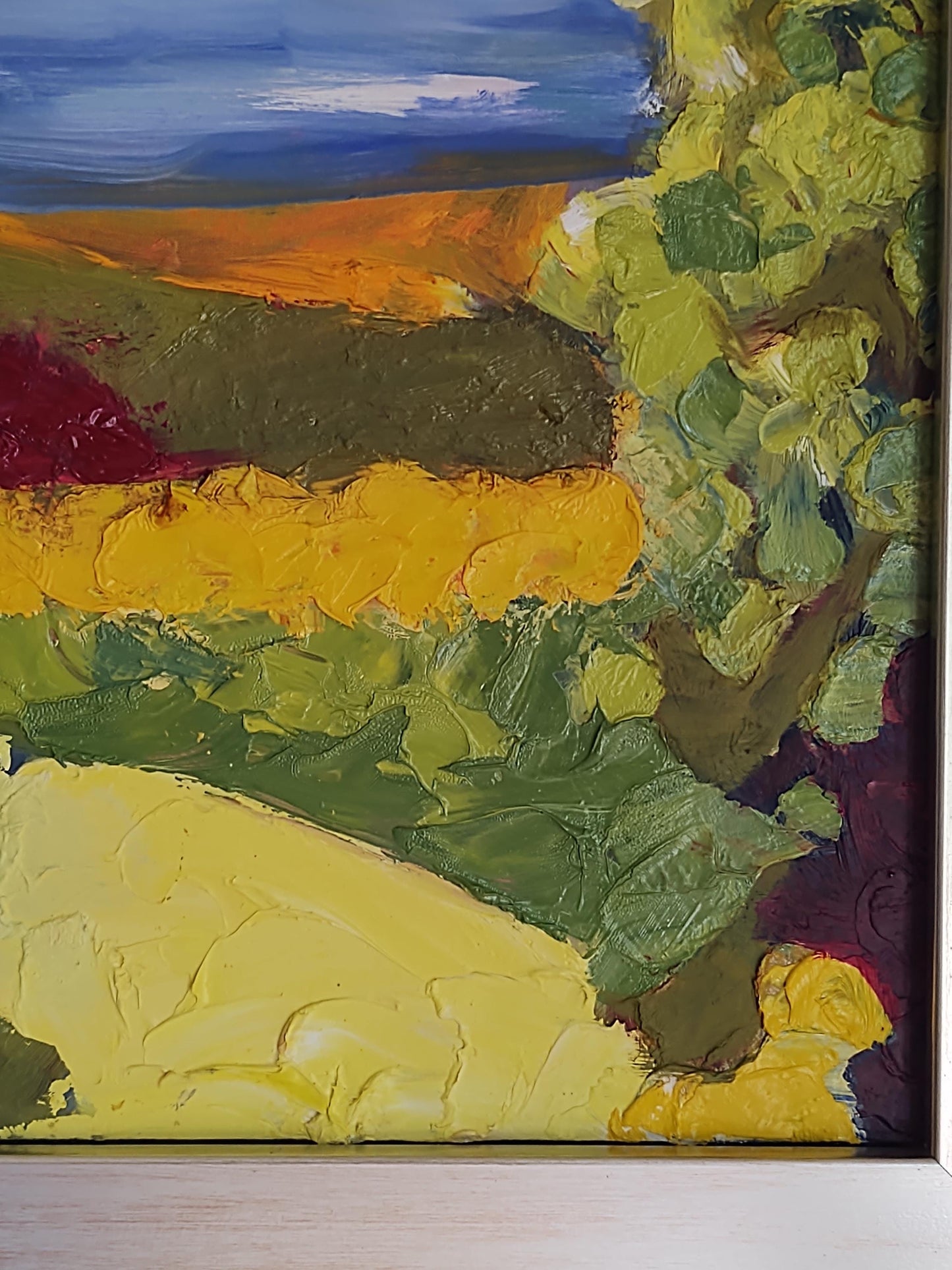 V Bennett Valley Road- Plein Air 12 x 12 Oil on Board