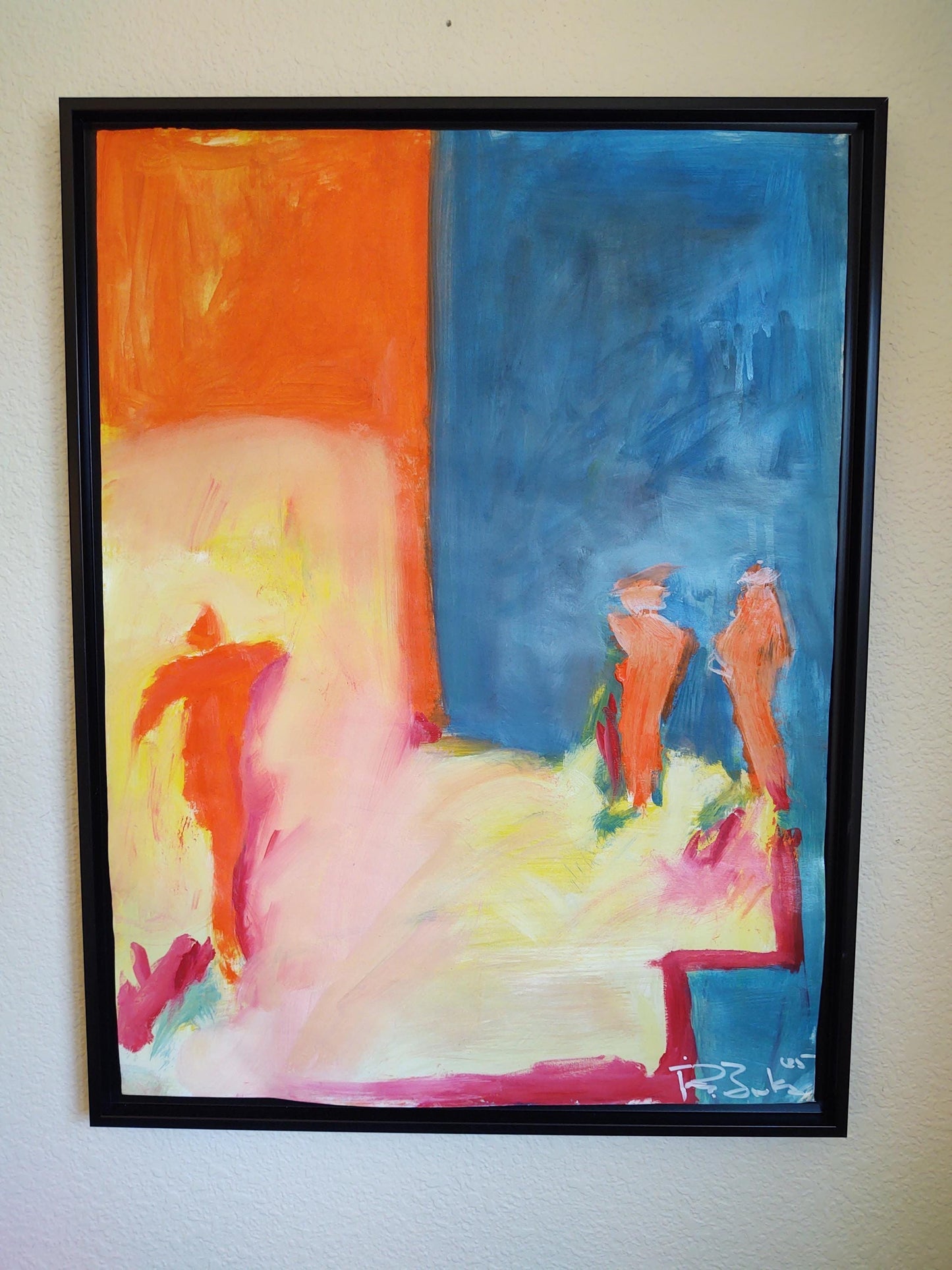 VH Beach Day- I 18 x 30 Oil on Paper Mounted Canvas