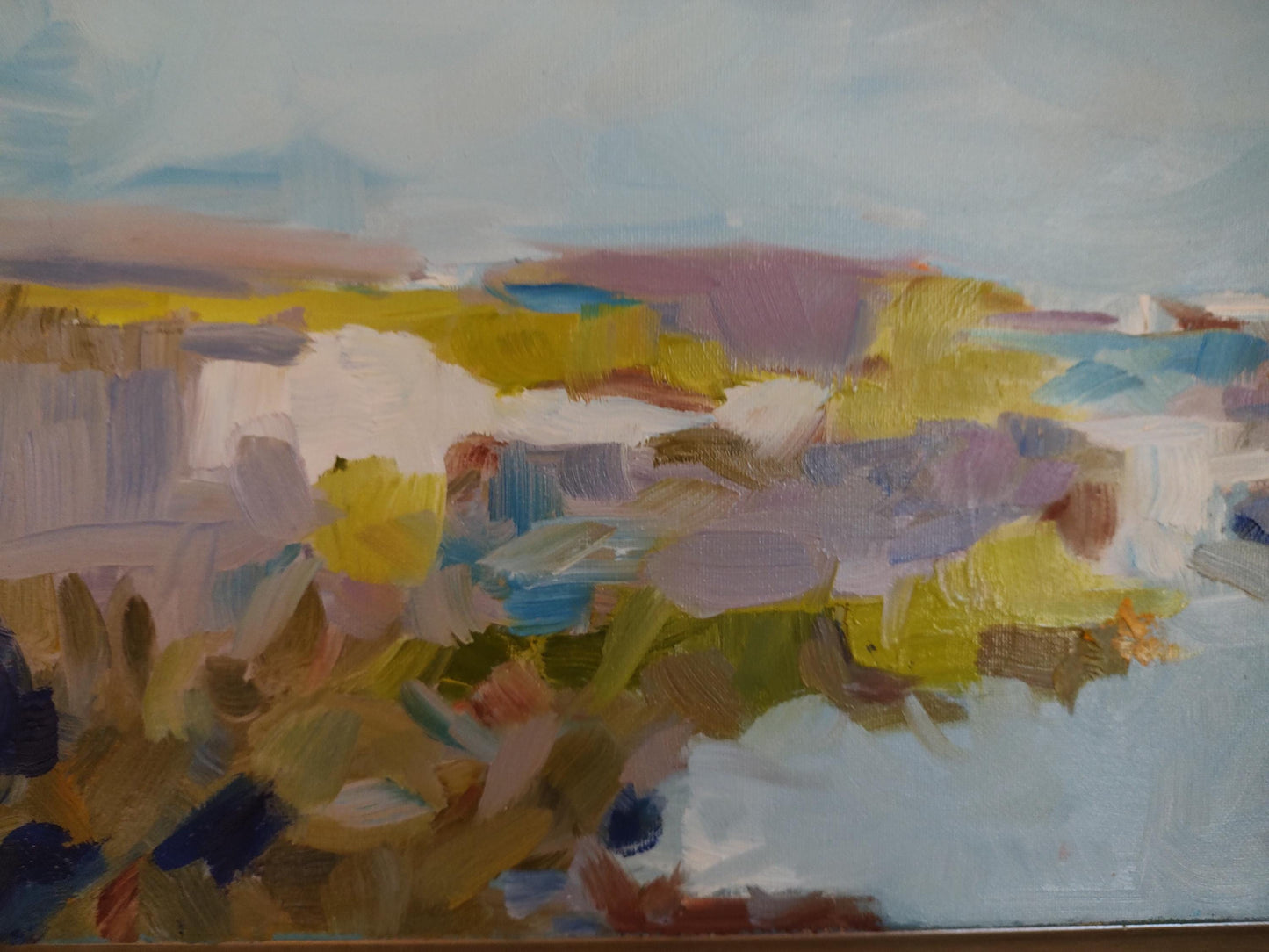 B Sonoma Creek: Lazy Daze - 10 x 20 - Oil on Canvas - Gallery Exhibit