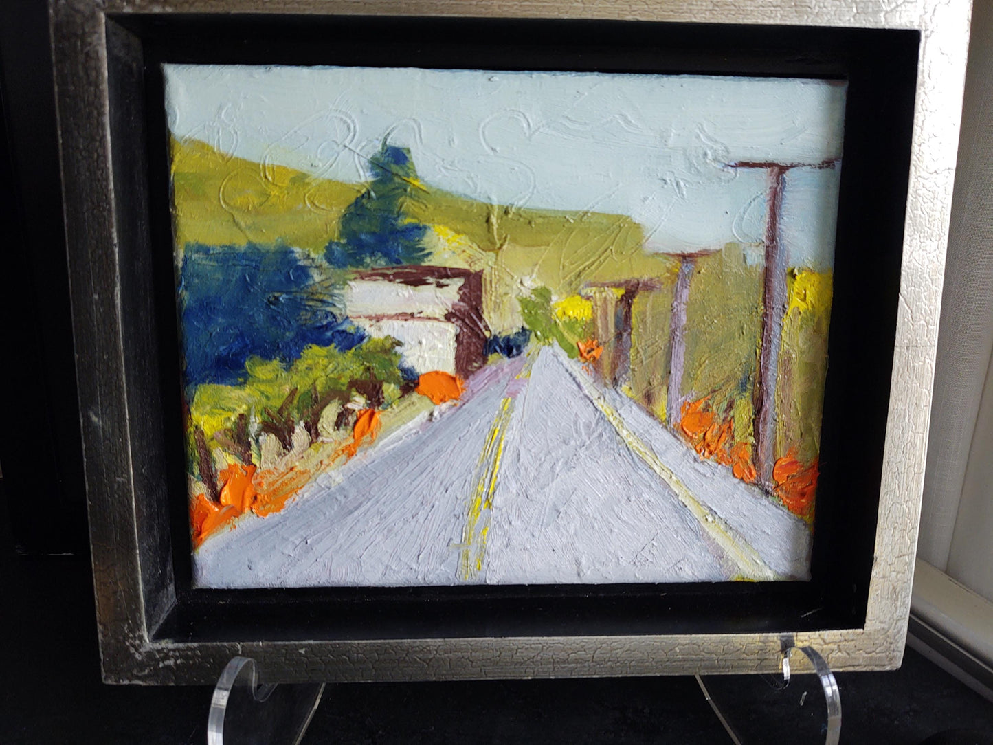 Poppies on Oakville Grade, Yountville 8 x 10 Oil on Canas