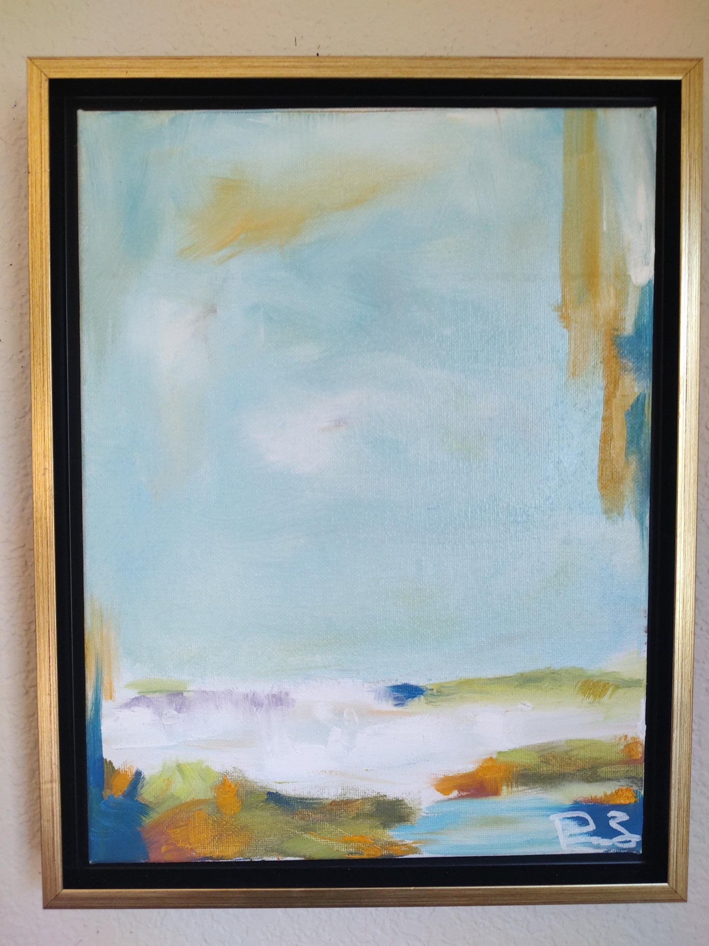 B Winter Sky Refraction - 9x12 - Oil on Canvas - Gallery Exhibit
