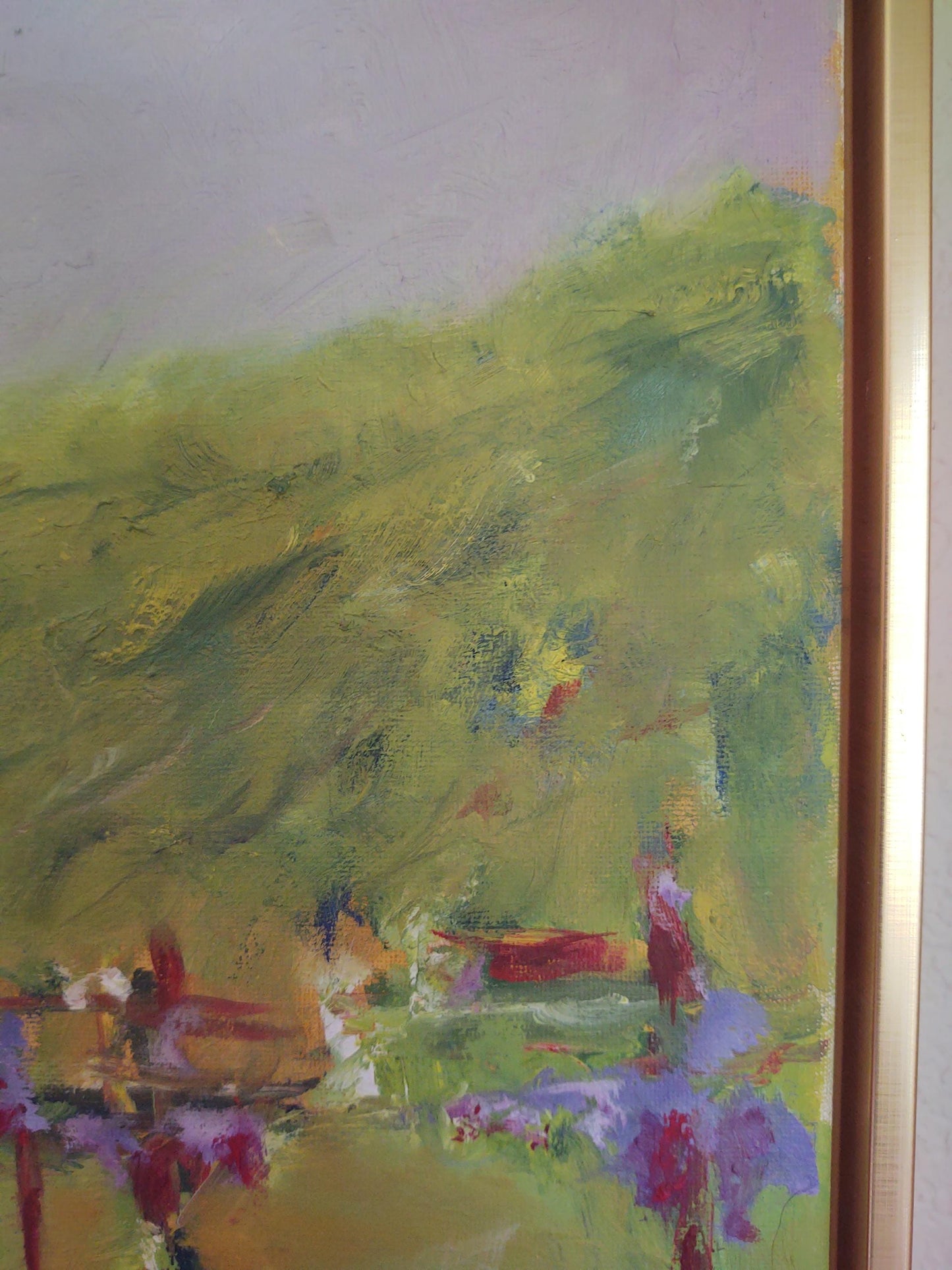V Pinot Trail 10 x 20 Oil on Canvas