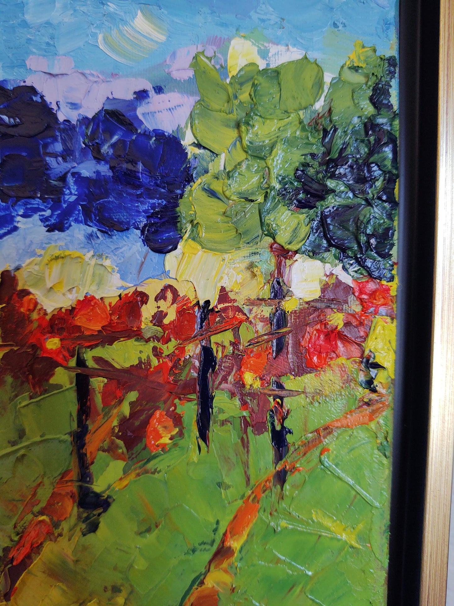 V After Harvest- Kenwood, CA 9 x 11 Oil on Canvas