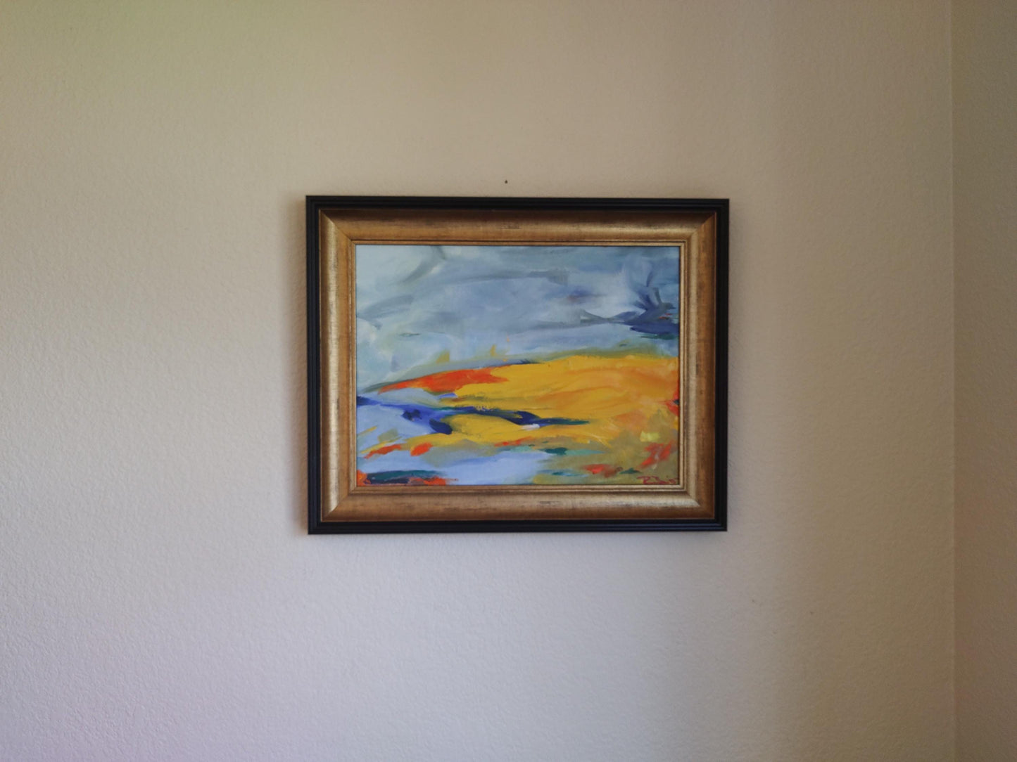 B Pt. Reyes- Azure Sky & Ochre Strike - 12 x 15 - Oil on Canvas - Gallery Exhibit