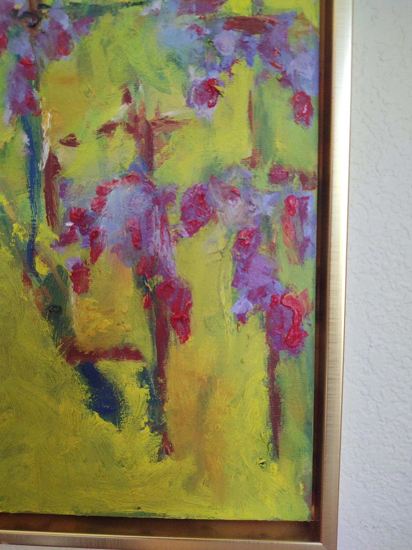 V Pinot Trail 10 x 20 Oil on Canvas