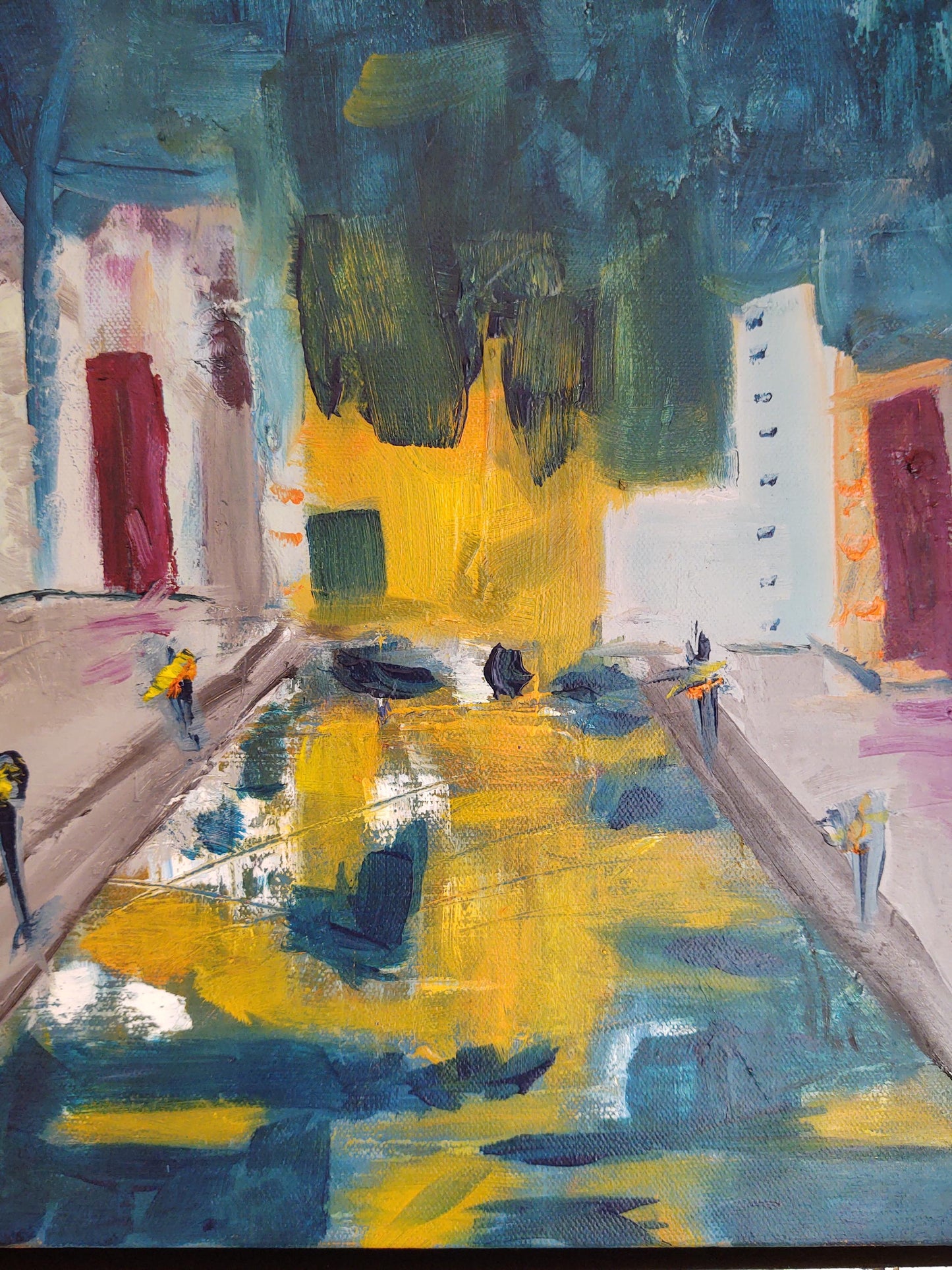 V Embarcadero Estuary-San Francisco 20 x 24 Oil on Canvas