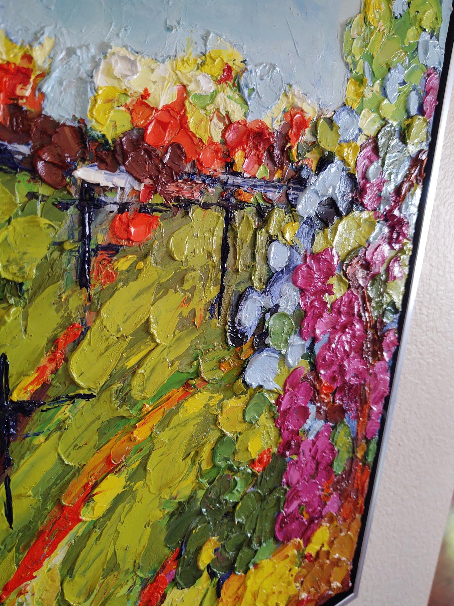 V Watmaugh Rd. - The Last Bunch 18x30 Oil on Paper Canvas Mounted