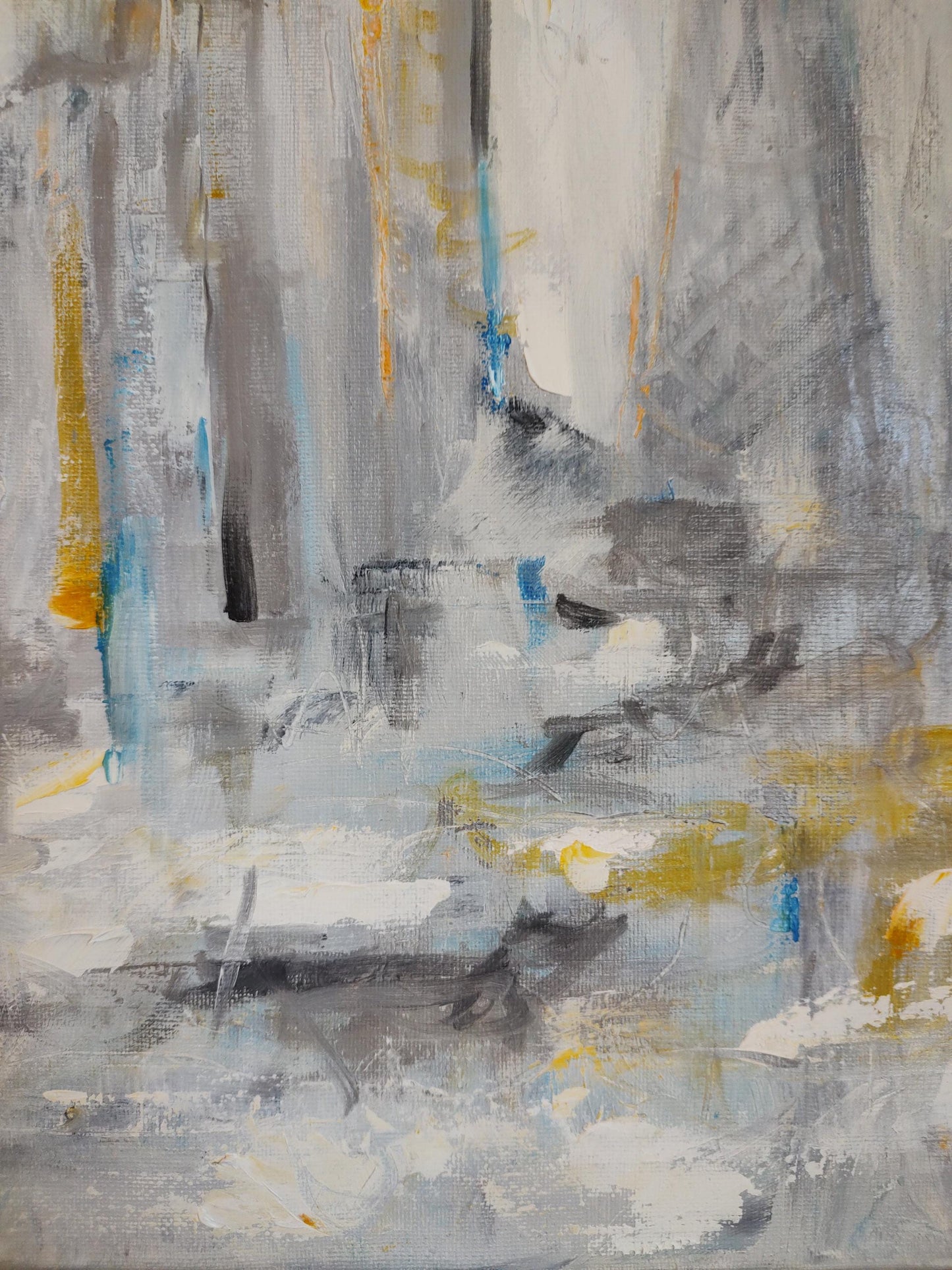 B Misty Morning San Francisco City Scape - 18x24 - Oil on Canvas - Gallery Exhibit