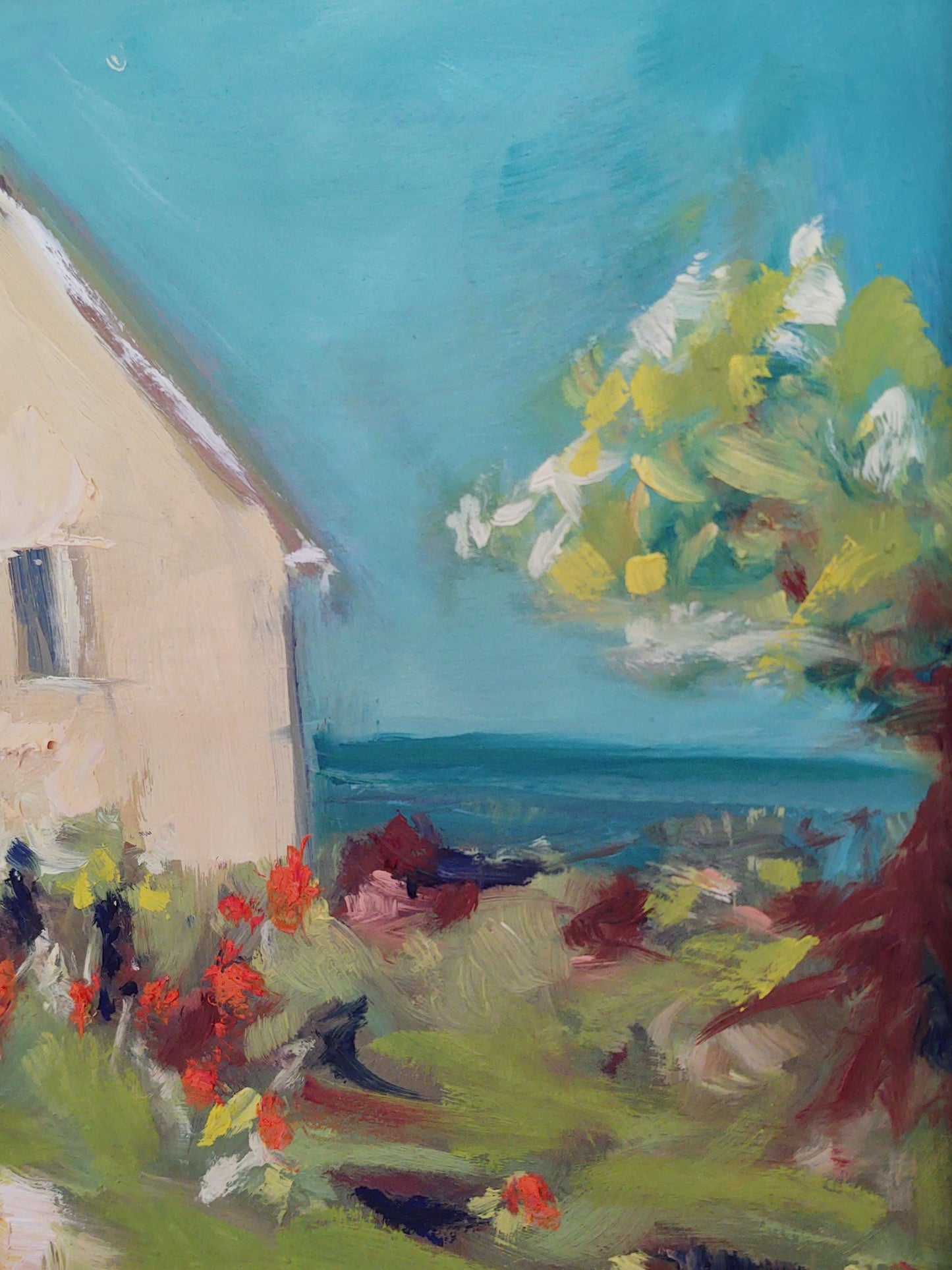 V SOLD Memories of Cape Cod Plein Air 12 x 12 Oil on Board