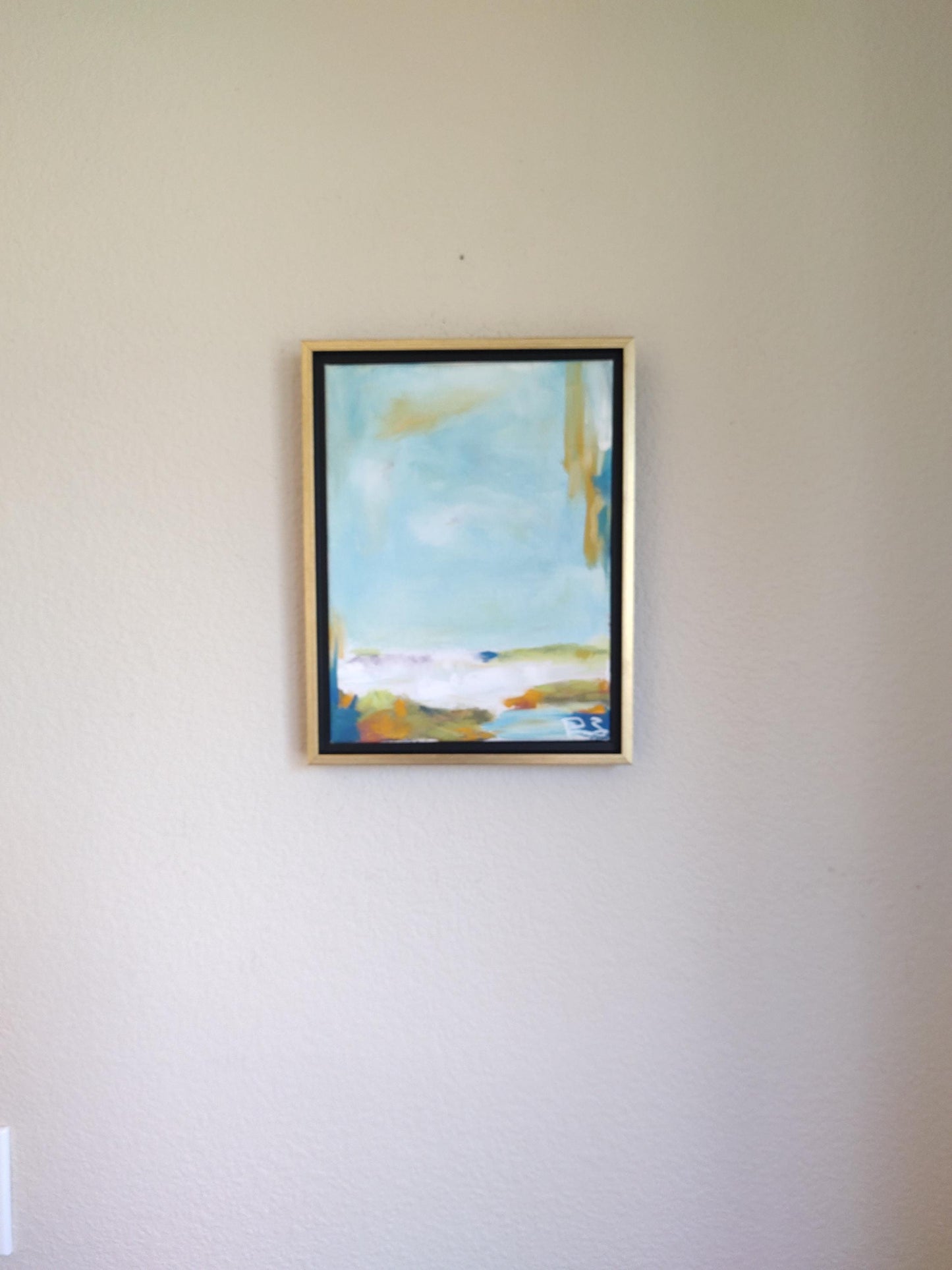 B Winter Sky Refraction - 9x12 - Oil on Canvas - Gallery Exhibit