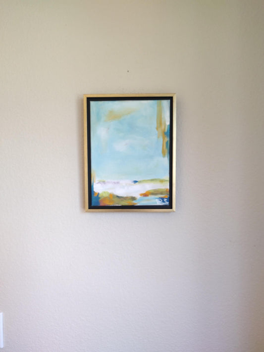 Presidio Sky: The Gate's Foggy Embrace 9" x 12" | Oil on Canvas