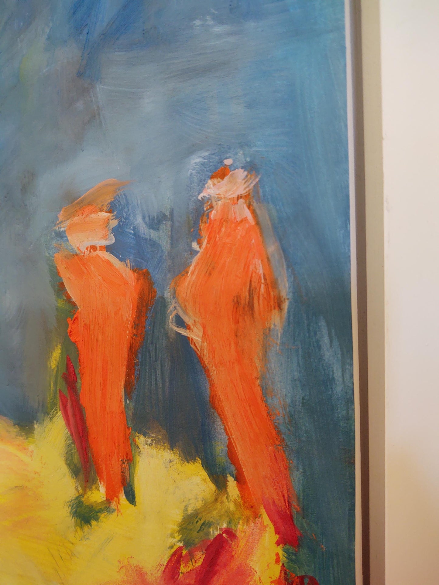 VH Beach Day- I 18 x 30 Oil on Paper Mounted Canvas