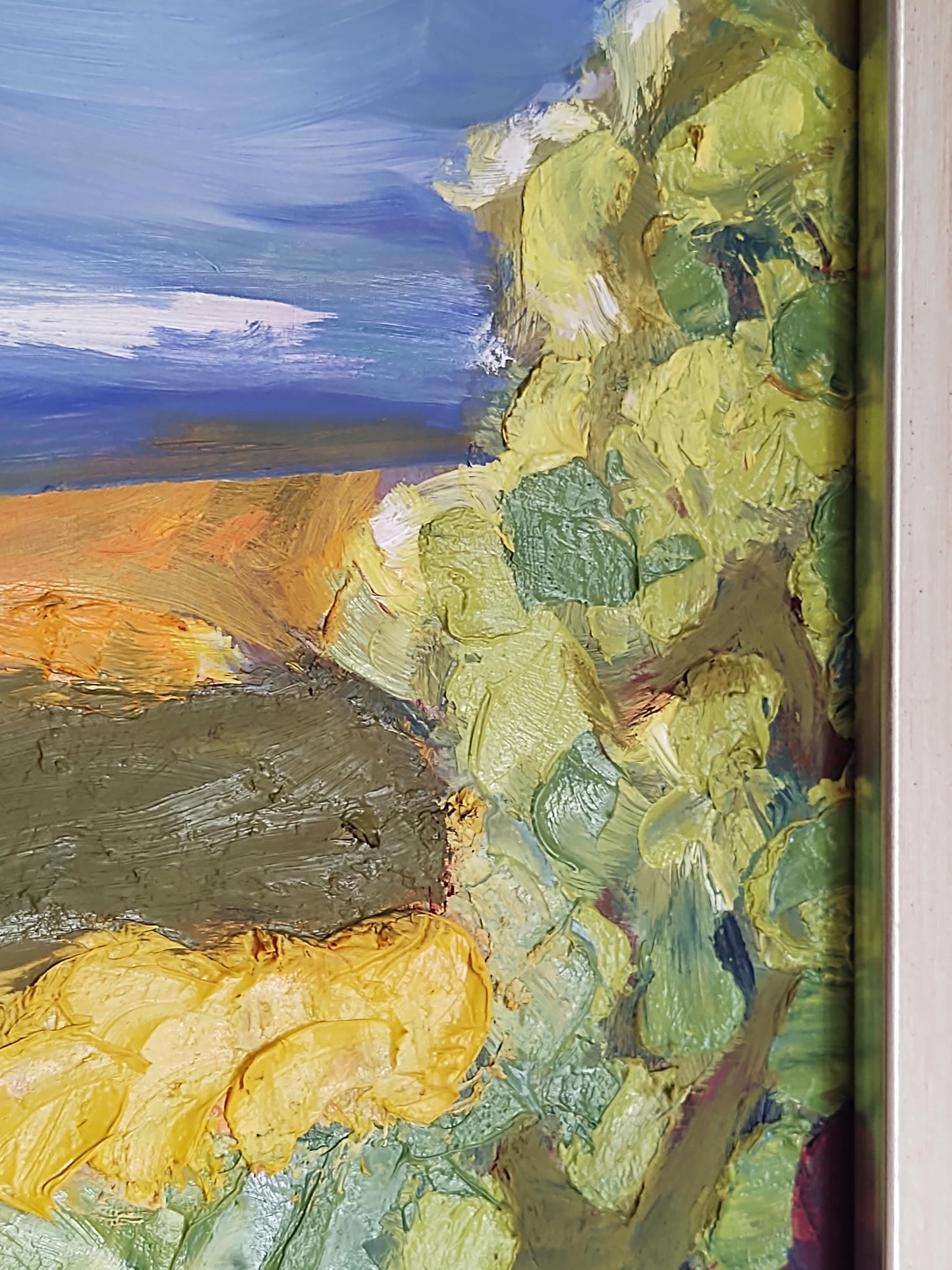 V Bennett Valley Road- Plein Air 12 x 12 Oil on Board