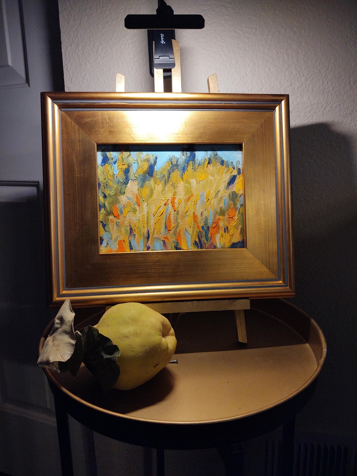 PA Reeds in the Wind - 6x8 - Oil on Canvas - Gallery Exhibit