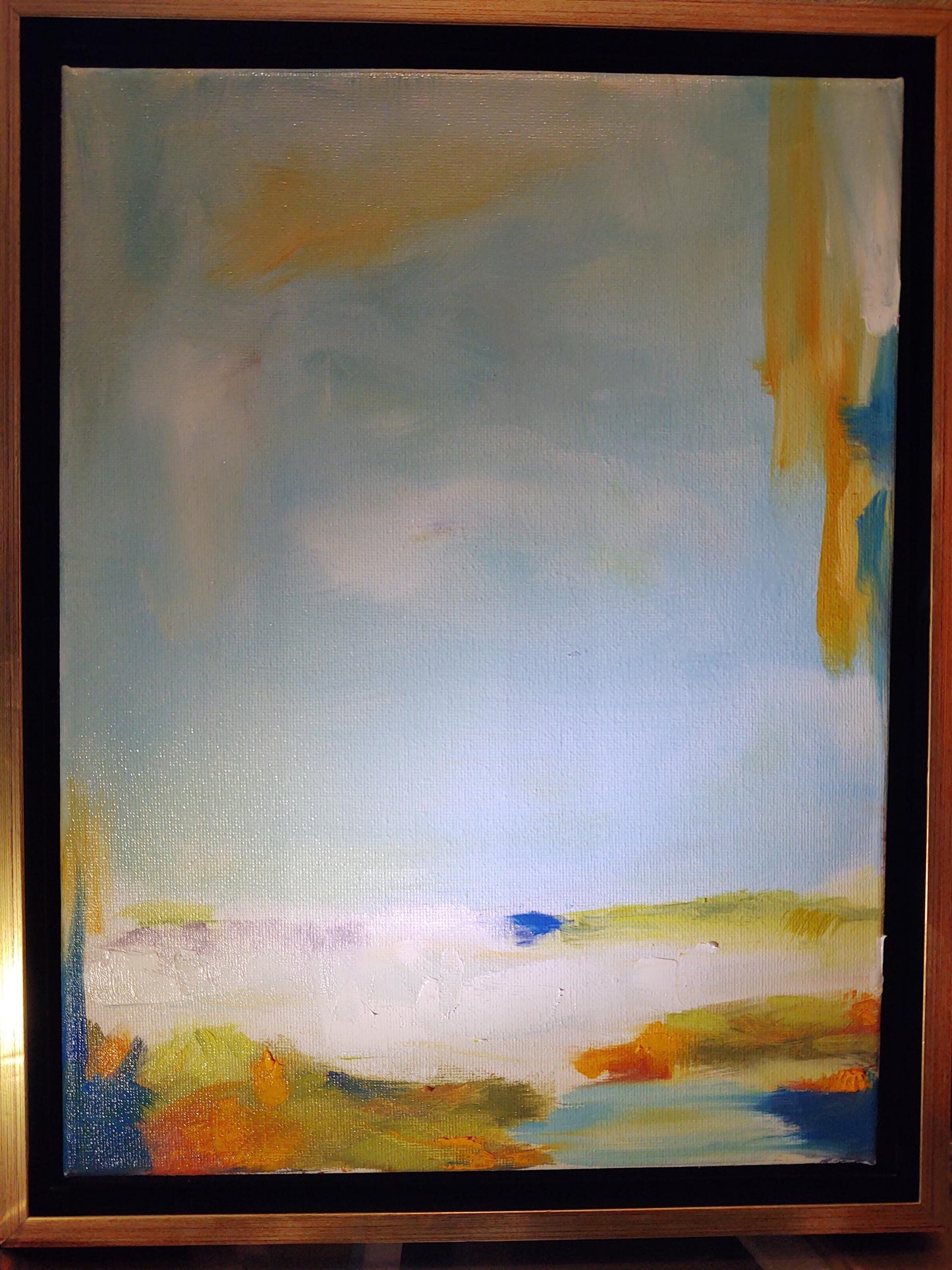 B Winter Sky Refraction - 9x12 - Oil on Canvas - Gallery Exhibit