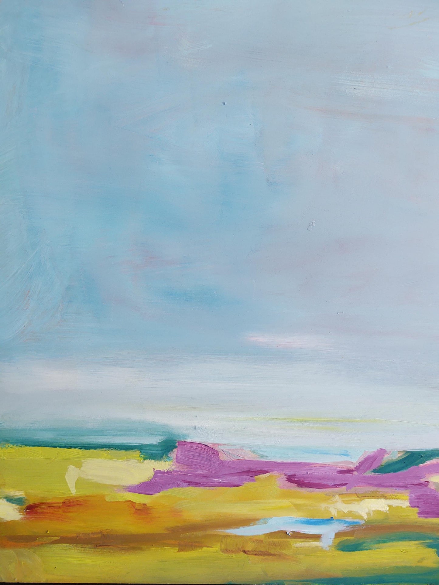 B Carneros to the Bay - 24x24 - Oil on Birch Wood Board - Gallery Exhibit - SOLD